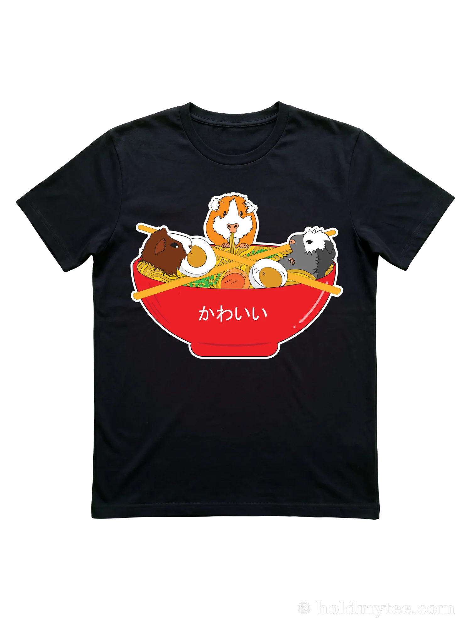 Guinea Pig Kids T-Shirt: Kawaii Ramen Bowl for Cavy Fans