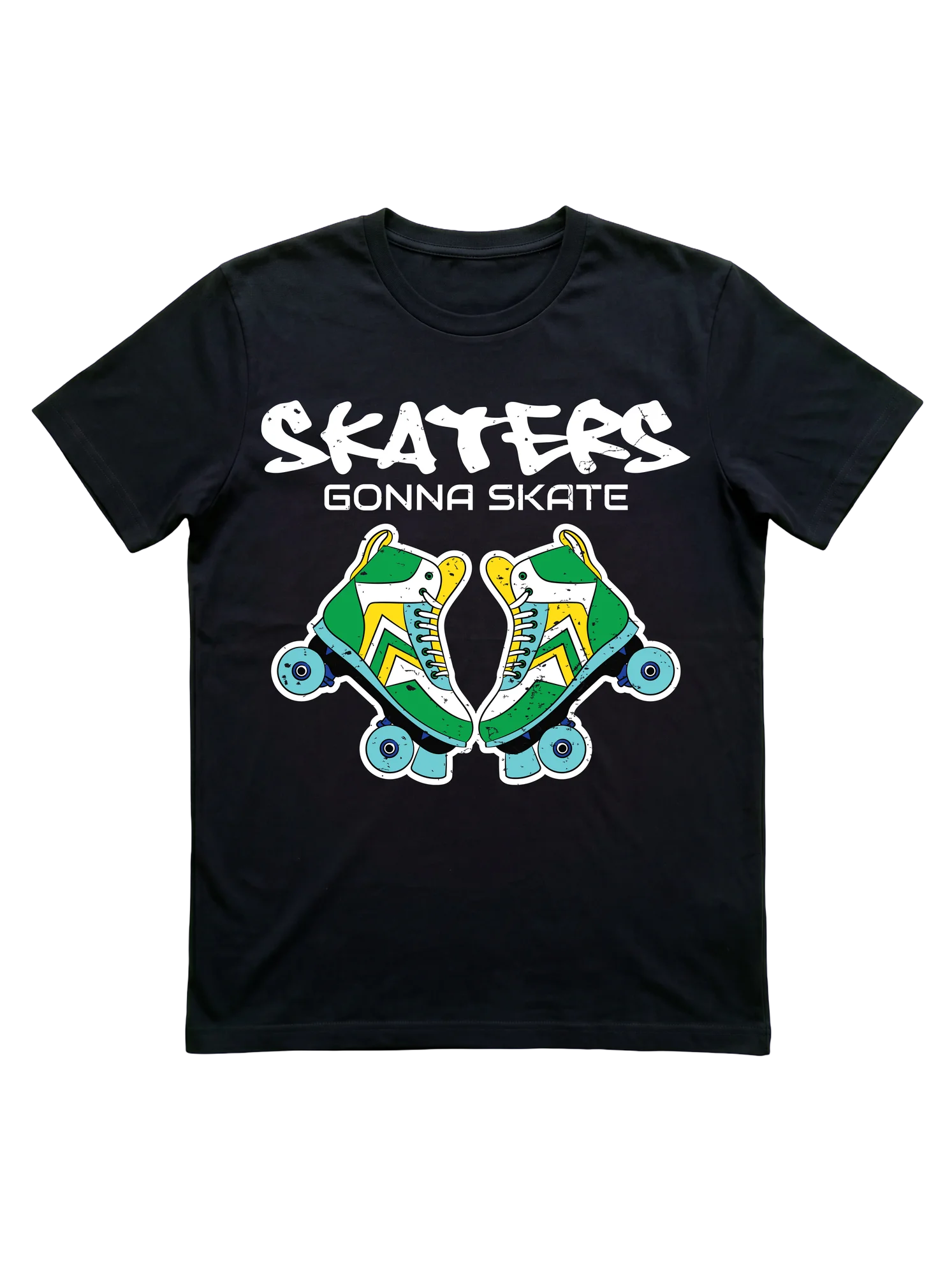 Skaters Gonna Skate: Retro Quad Roller Skating T-Shirt