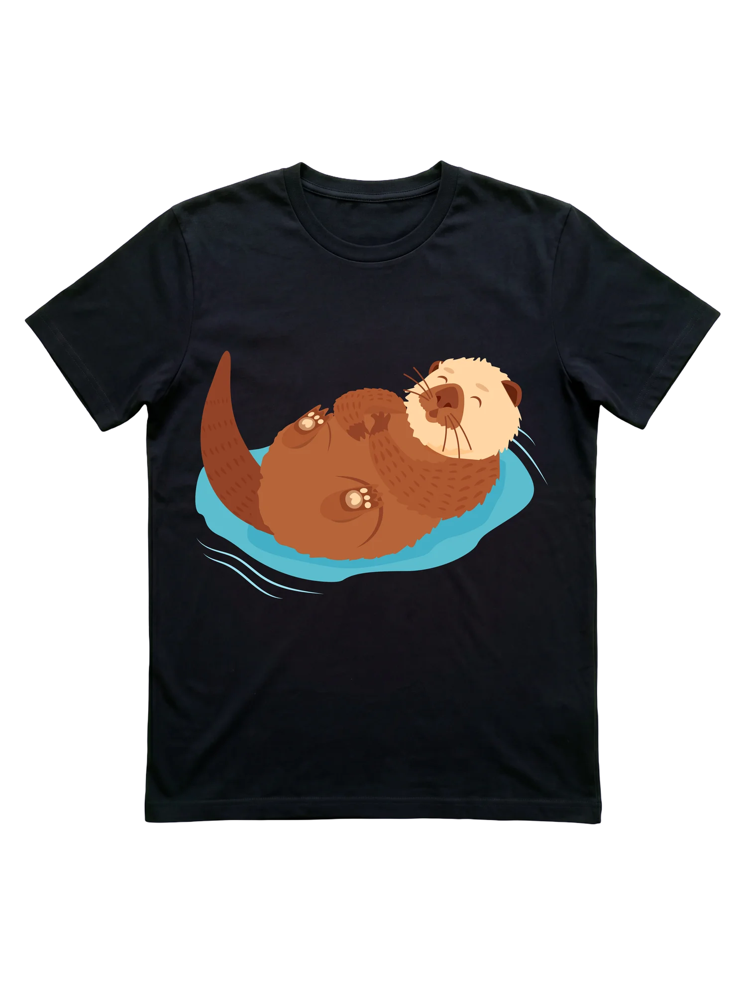 Floating Sea Otter T-Shirt for Kids and Wildlife Fans