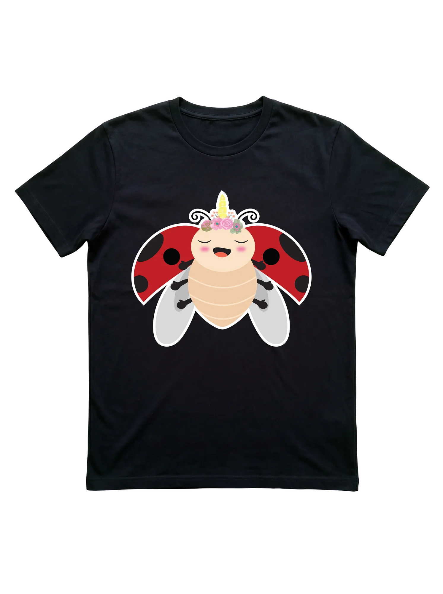 Unicorn Ladybug T-Shirt for Girls and Nature Lovers