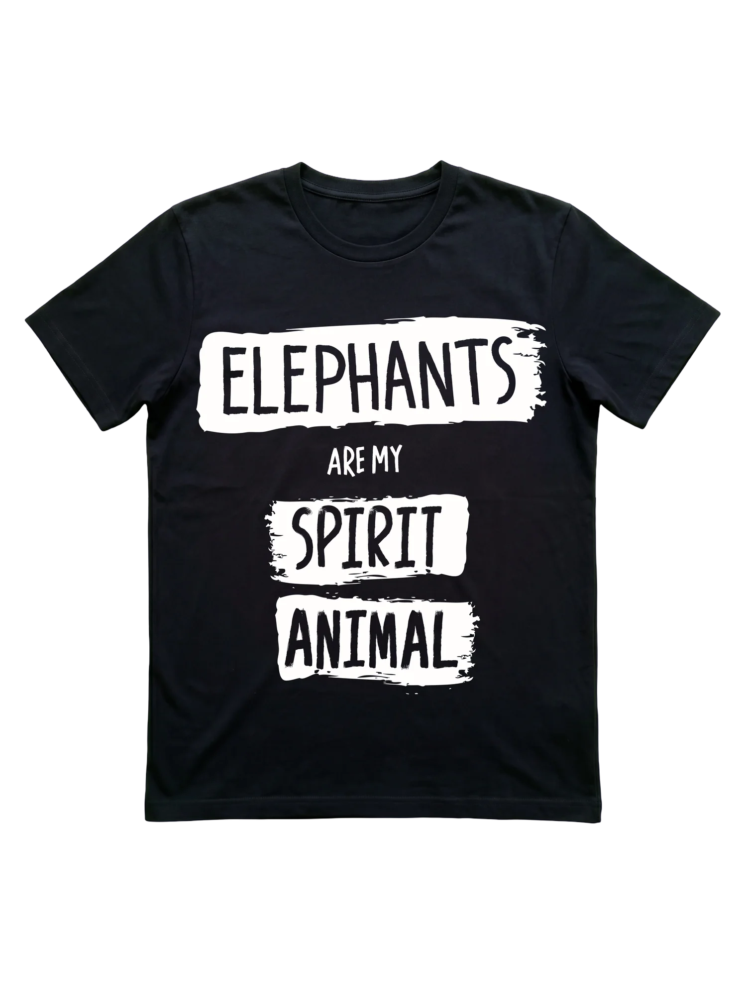 Elephants Are My Spirit Animal Shirt in Bold Brush Type