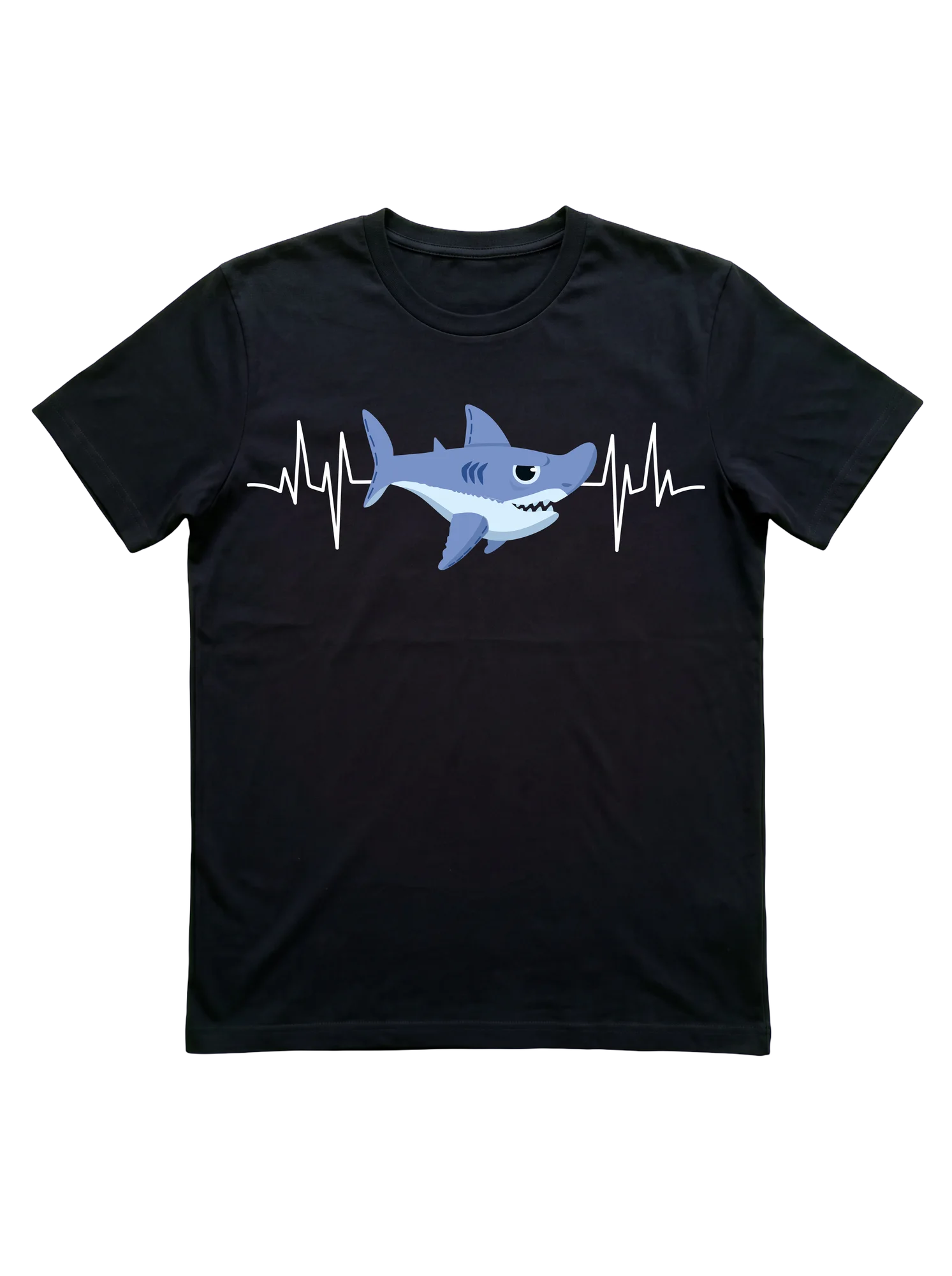 Heartbeat Shark T-Shirt for Ocean and Marine Fans