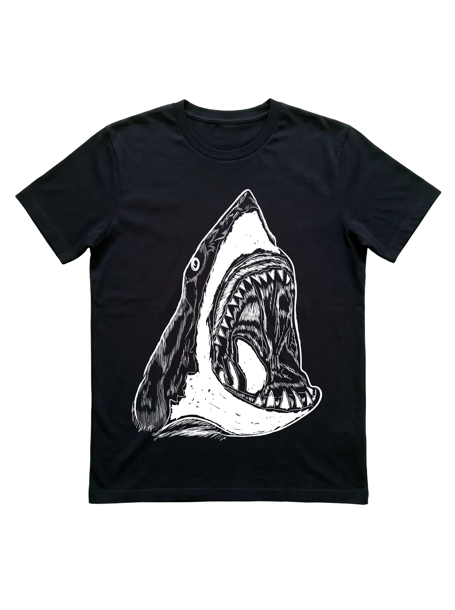 Great White Shark Illustration T-Shirt for Divers