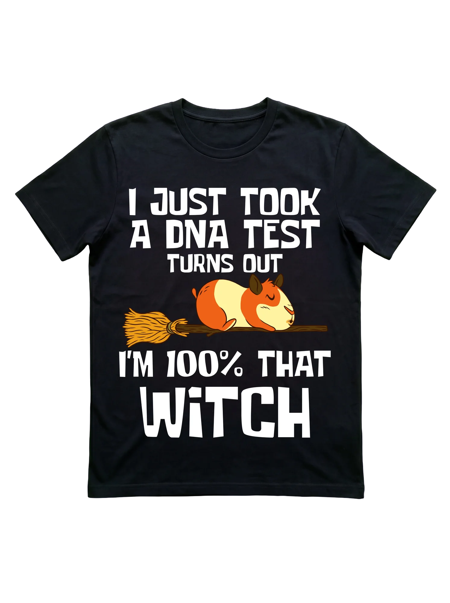 Guinea Pig Witch T-Shirt for Cavy Halloween Fans