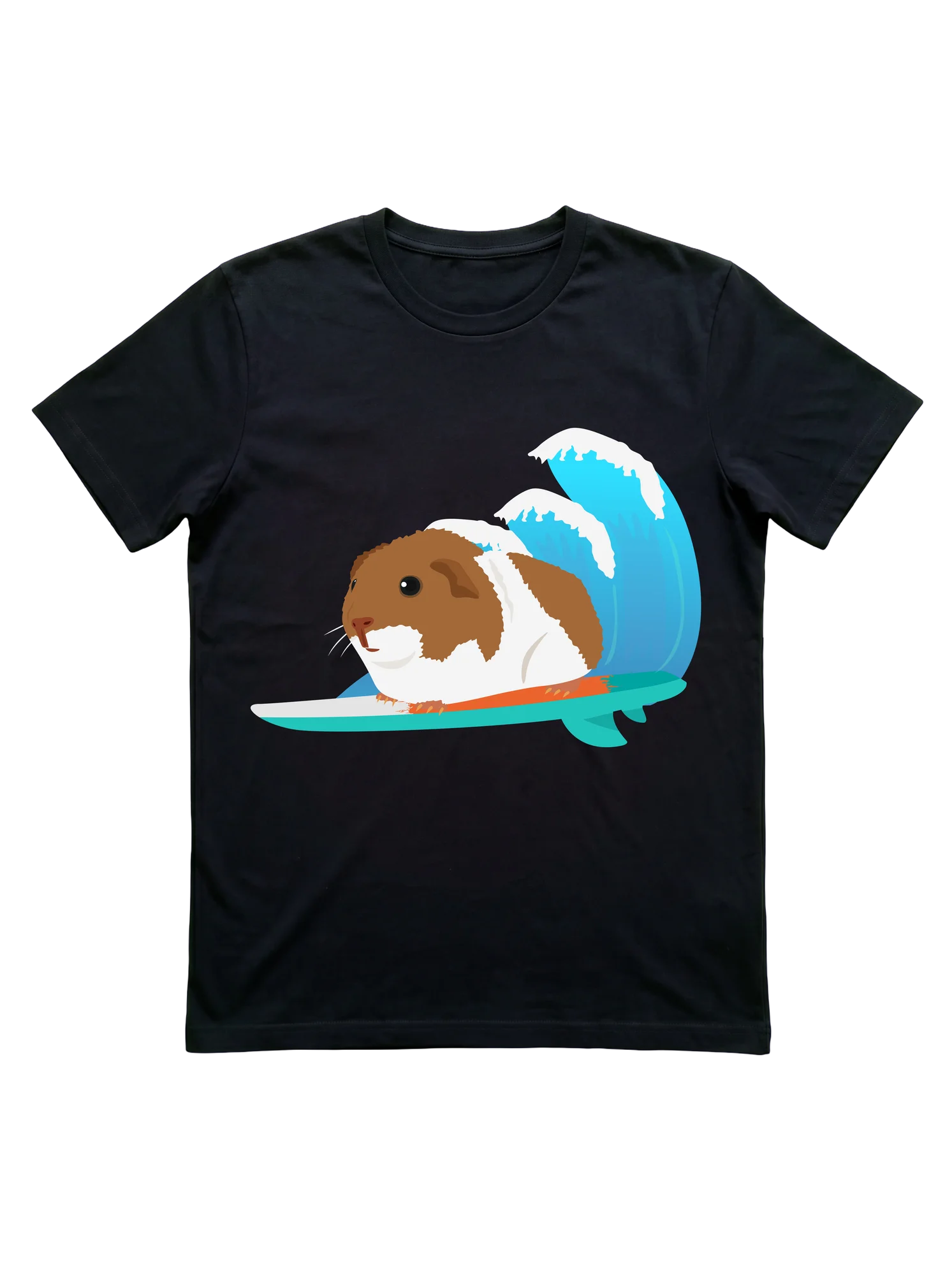 Surfing Guinea Pig T-Shirt for Cavy Fans and Pet Parents
