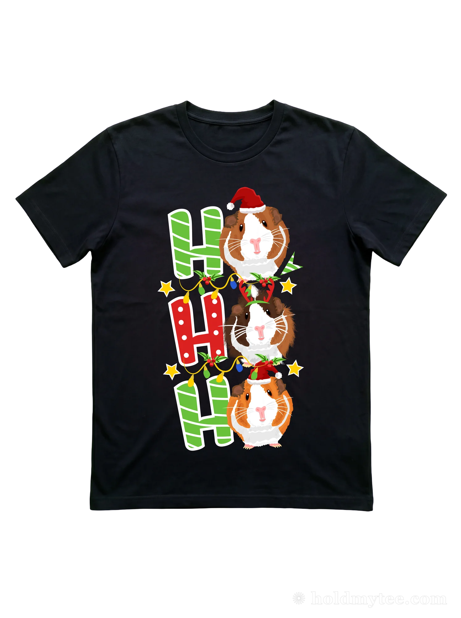 Guinea Pig Christmas T-Shirt: Ho Ho Ho for the Cavy Herd