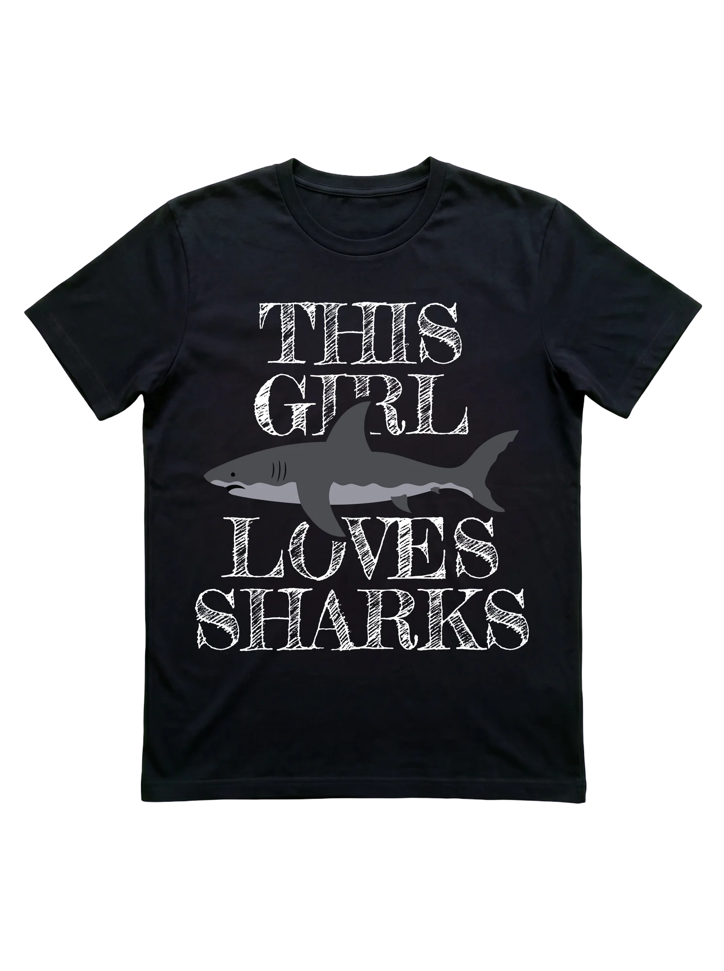 This Girl Loves Sharks T-Shirt for Ocean Fans
