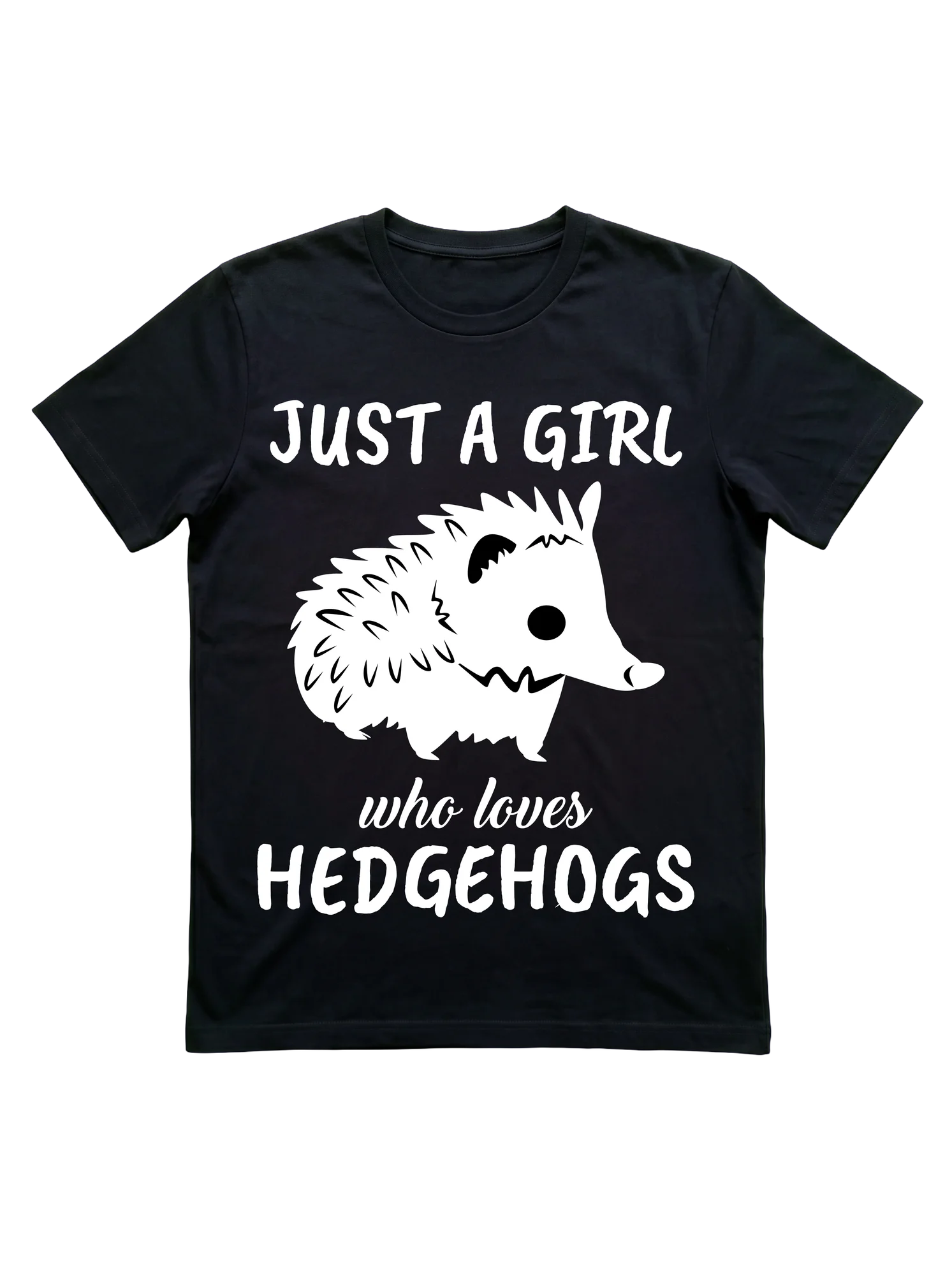 Just a Girl Who Loves Hedgehogs T-Shirt for Pet Lovers