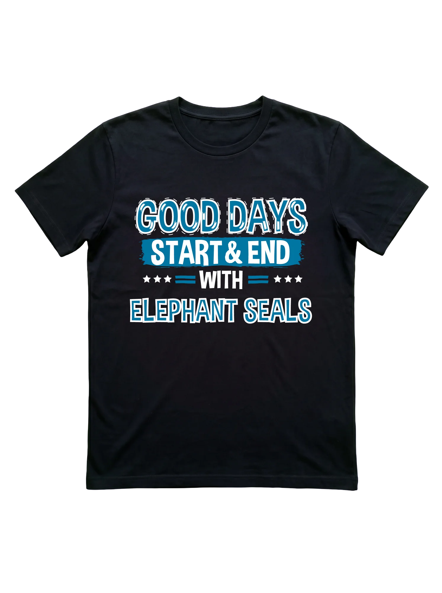 Good Days Elephant Seal T-Shirt for Wildlife Enthusiasts