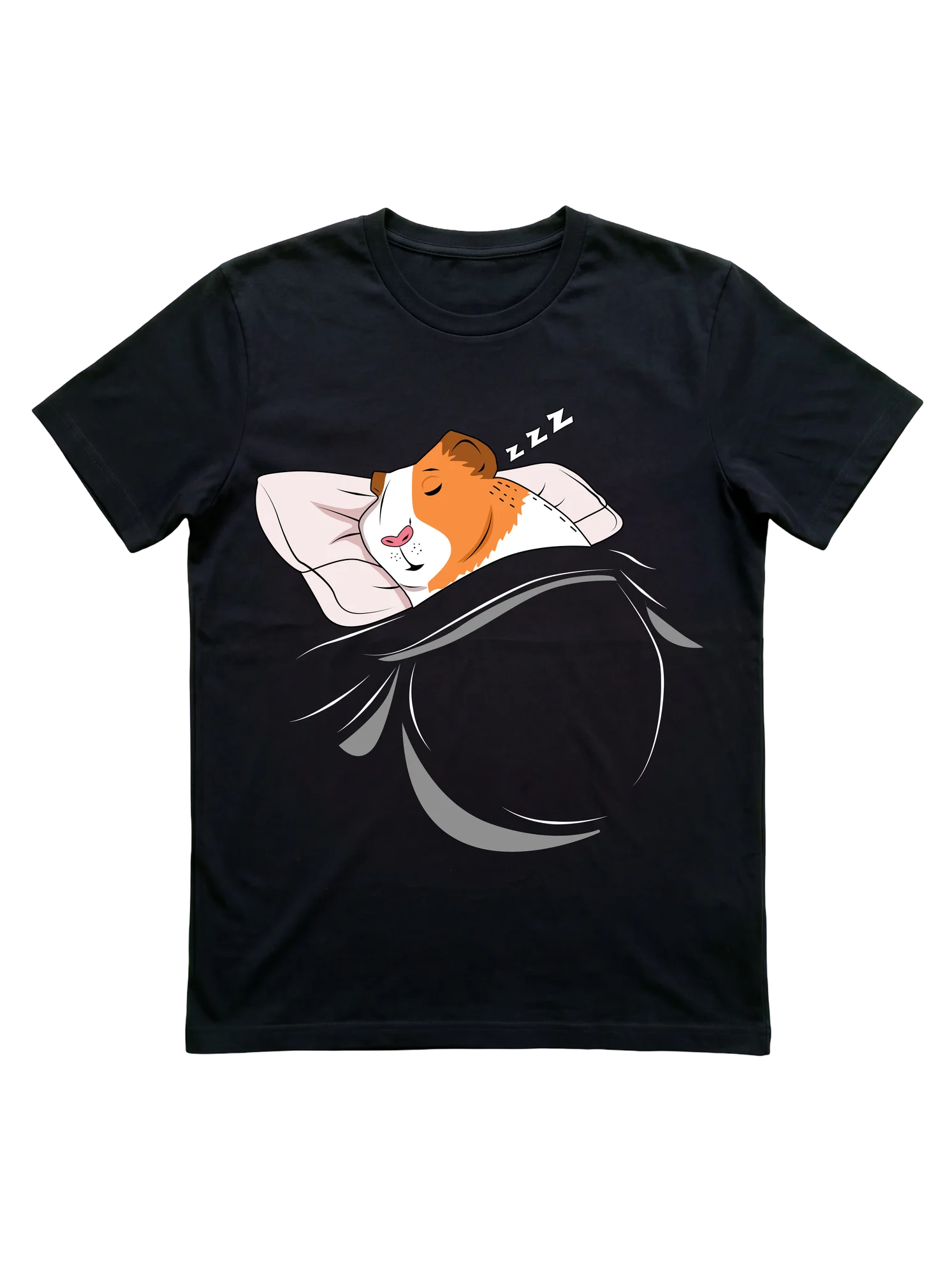 Sleeping Cavy T-Shirt: Guinea Pig Napping Gift for Owners