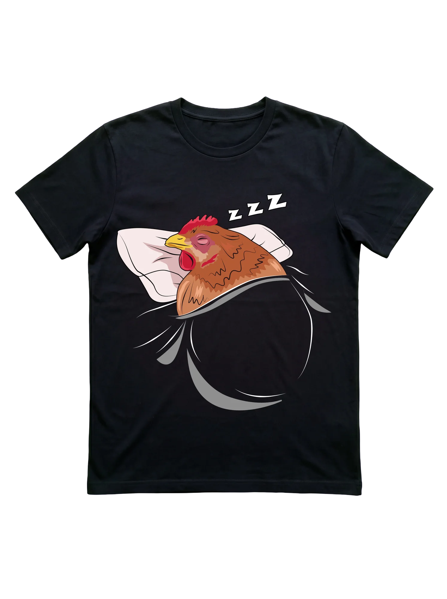 Sleeping Chicken Pocket Tee for Backyard Flock Keepers