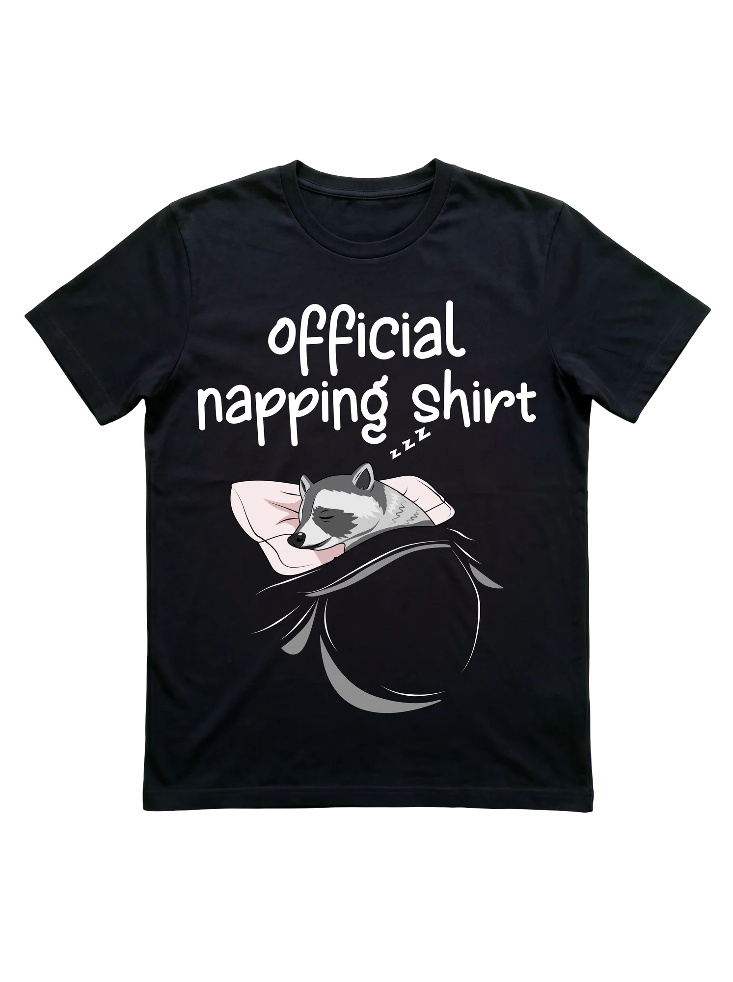 Raccoon Sleeping Shirt Women Pajamas Outfit Nap Pjs