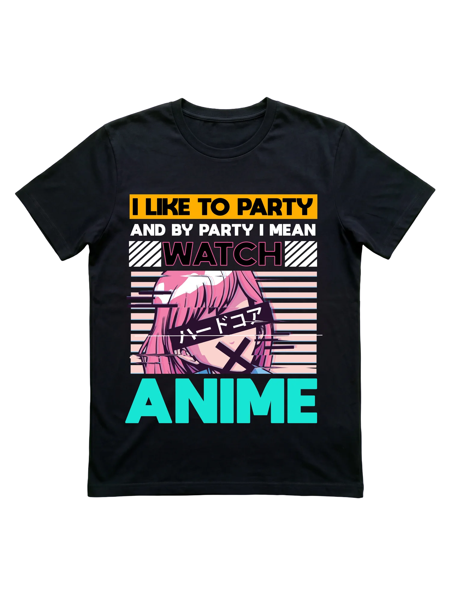 I Like to Party Watch Anime Tee for Otaku and Weeb Fans