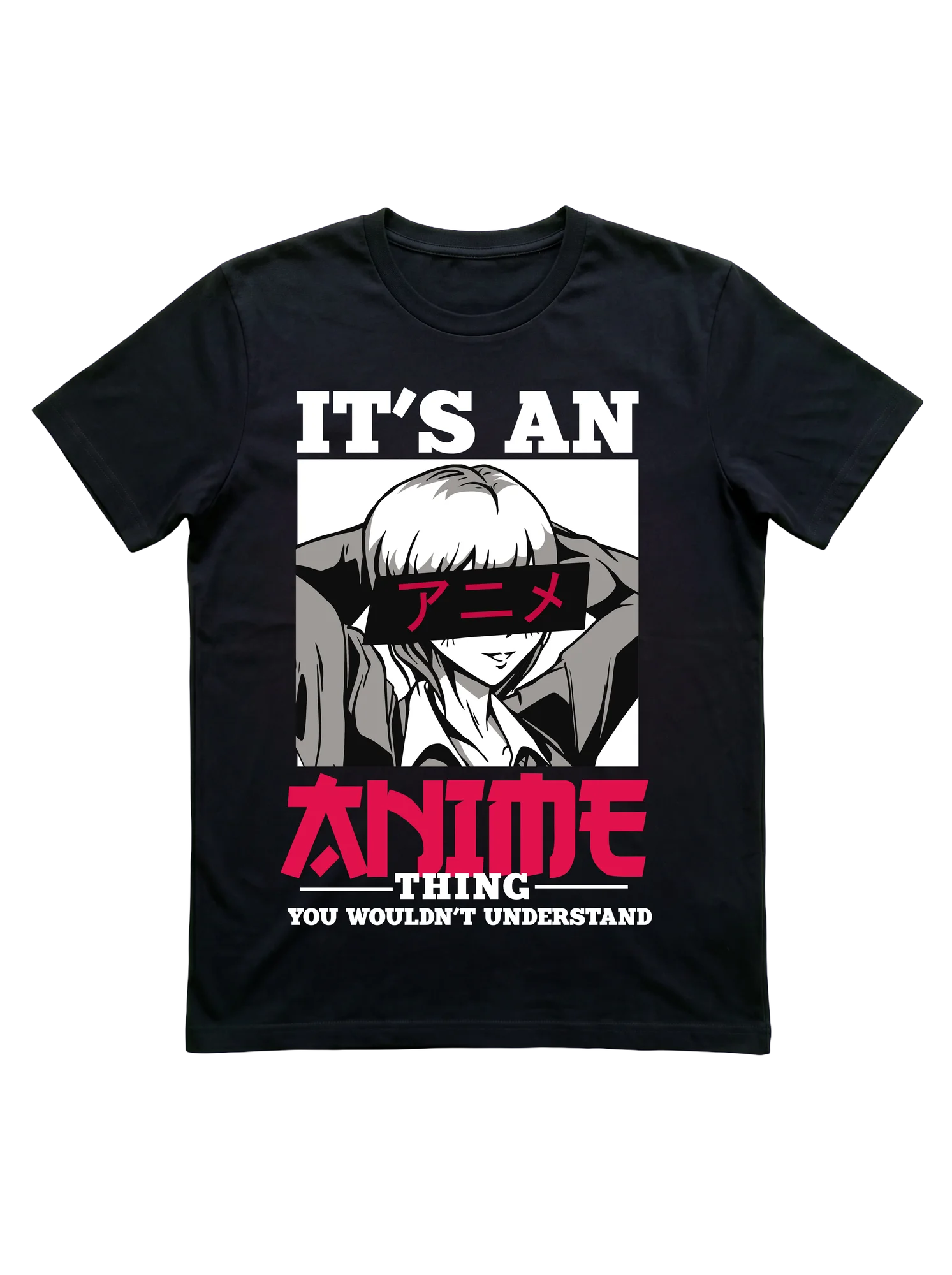 Anime Katakana Tee for Otaku Fans and Cosplayers