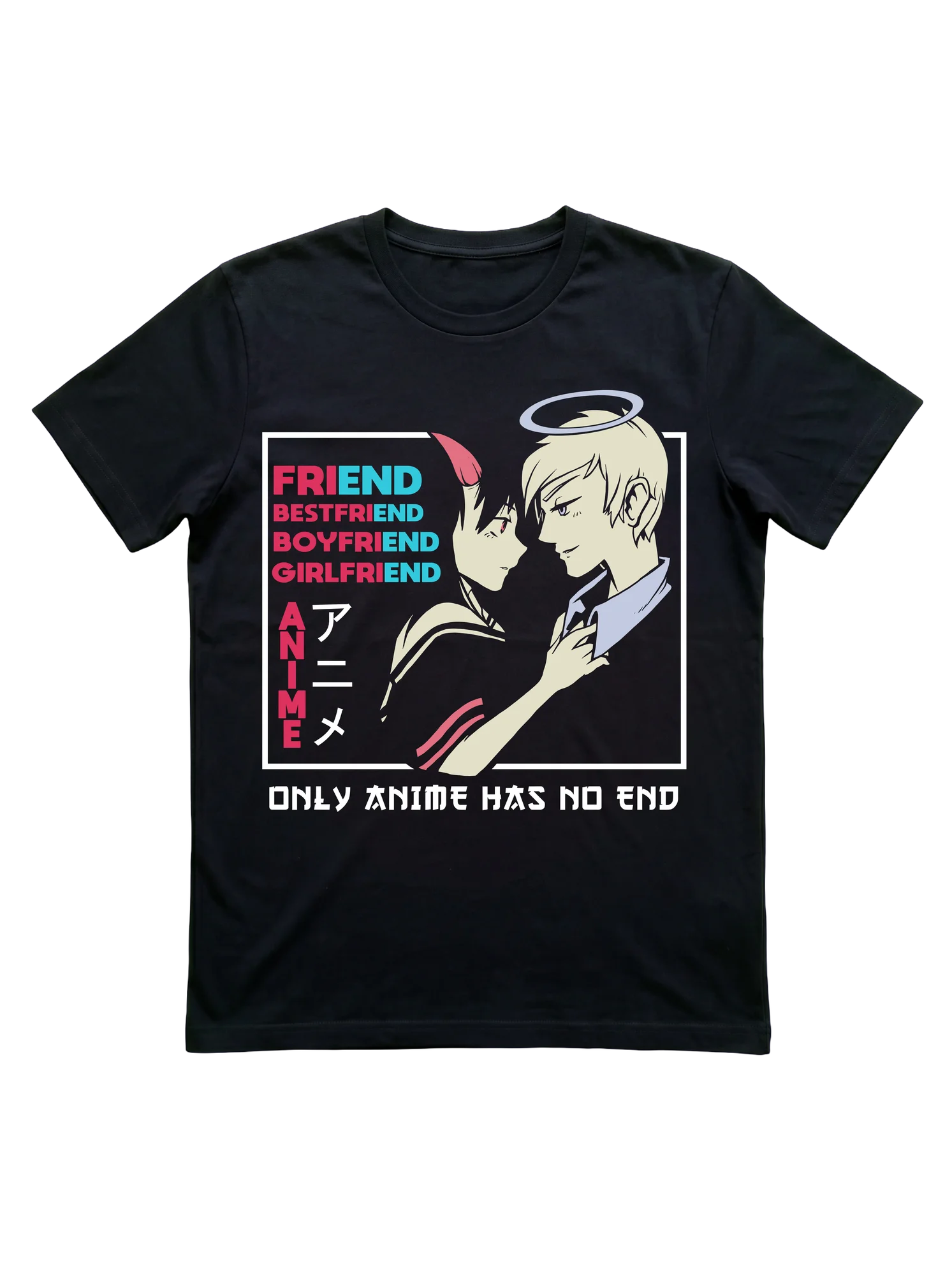 Friend to Girlfriend Anime Tee for Otaku and Weebs