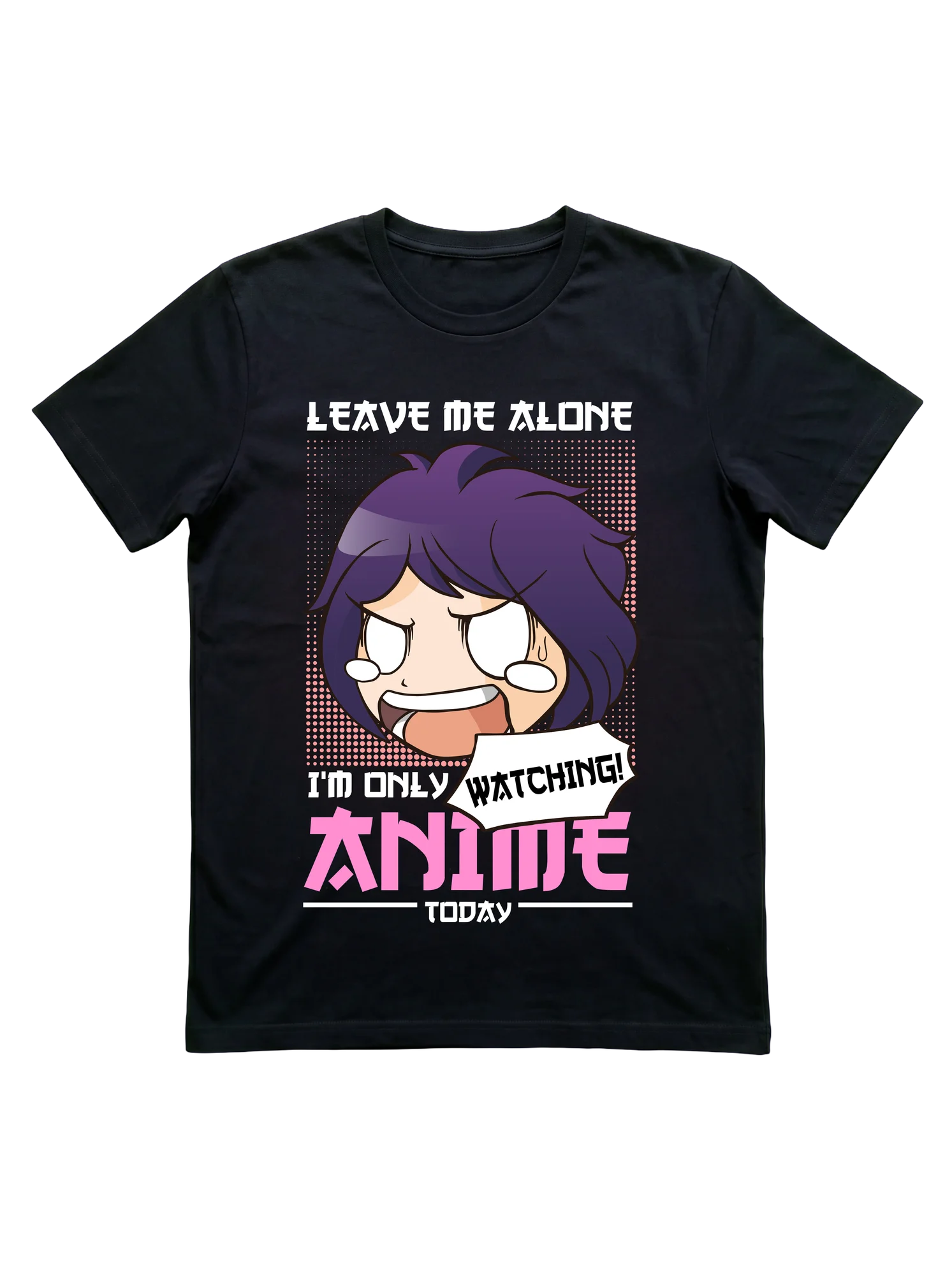 Leave Me Alone I'm Watching Anime Tee for Otaku Fans