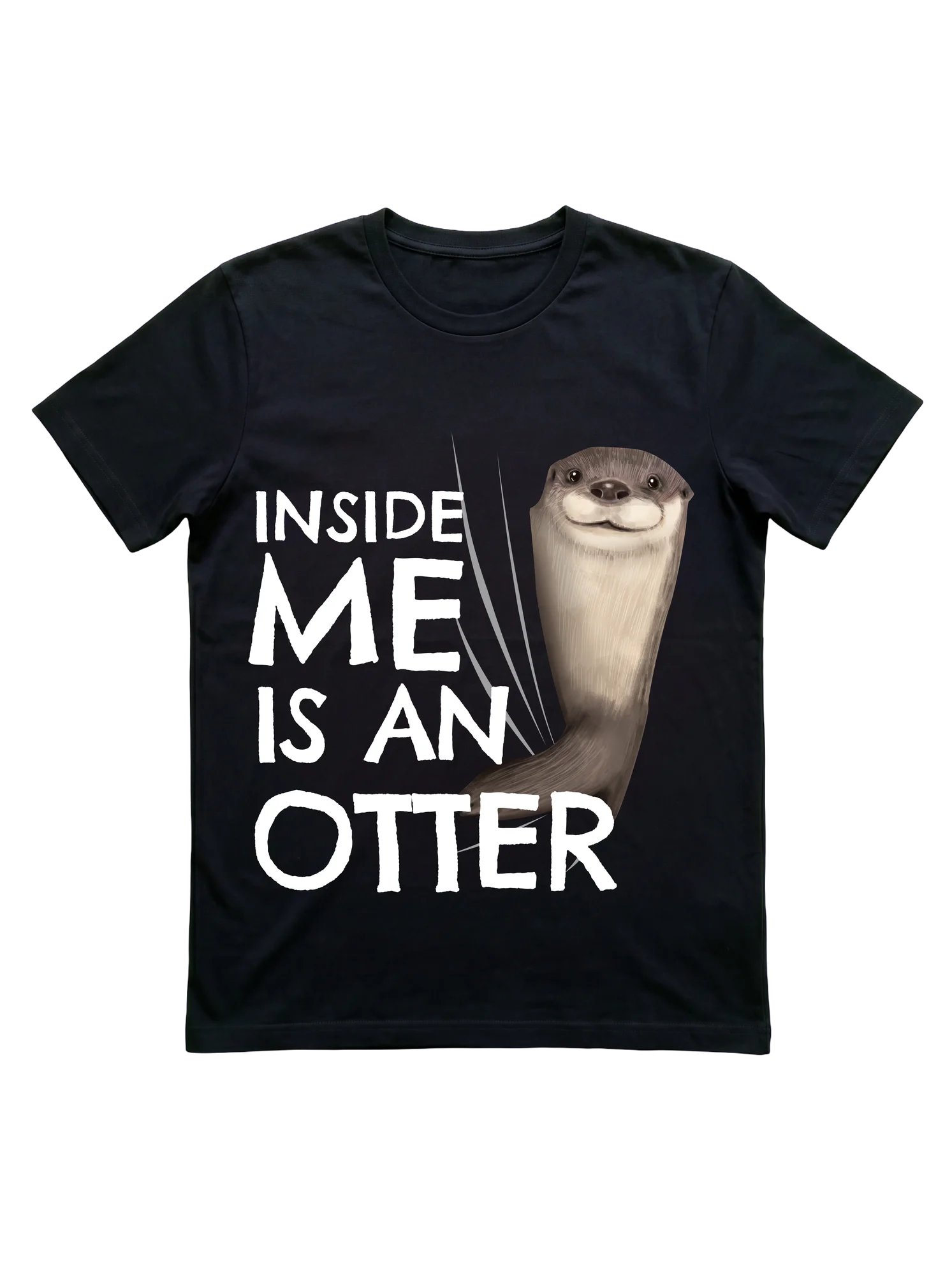 Inside Me Is an Otter Shirt for Kids and Wildlife Fans