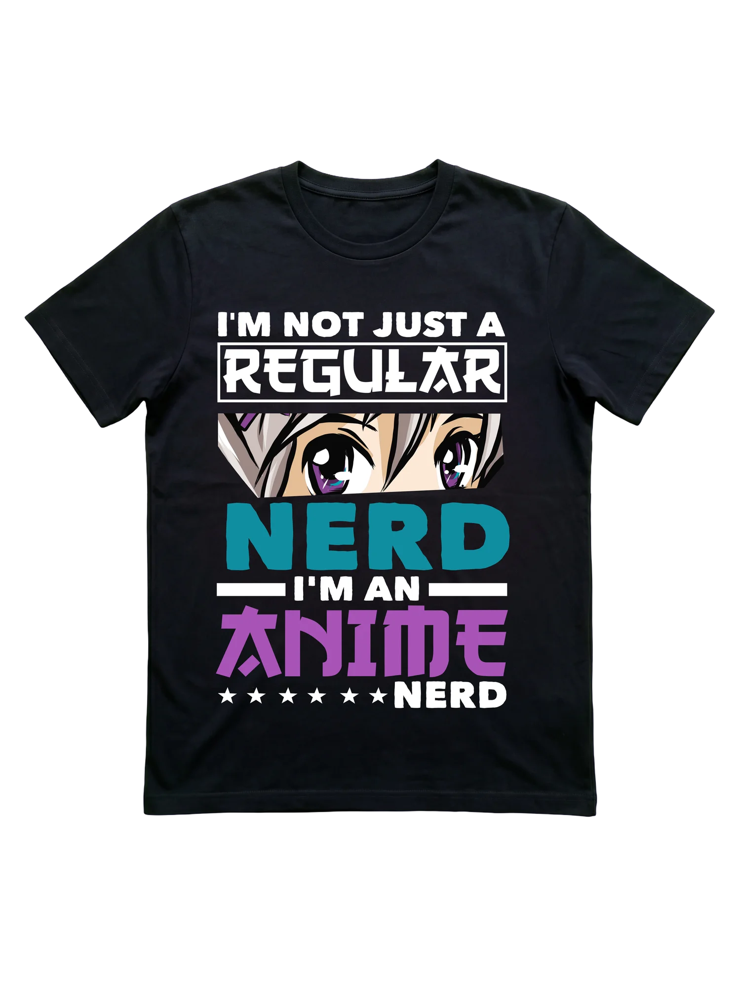 Manga Art Eyes Anime Shirt for Otaku and Cosplay Fans