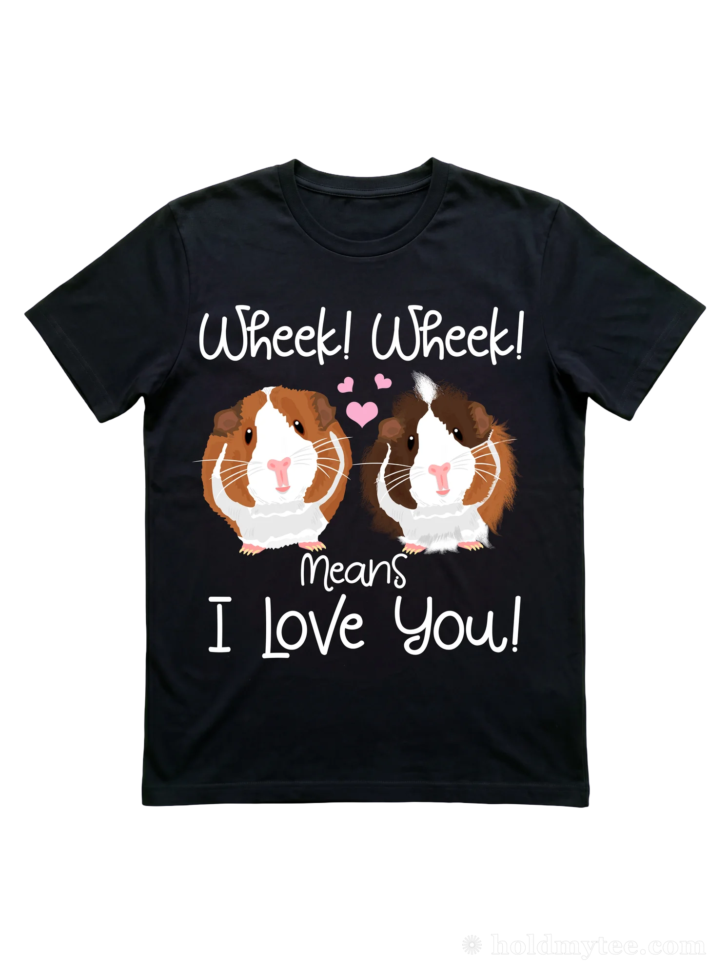 Girls Guinea Pig Sweatshirt and T-Shirt: Wheek Wheek Means I Love You