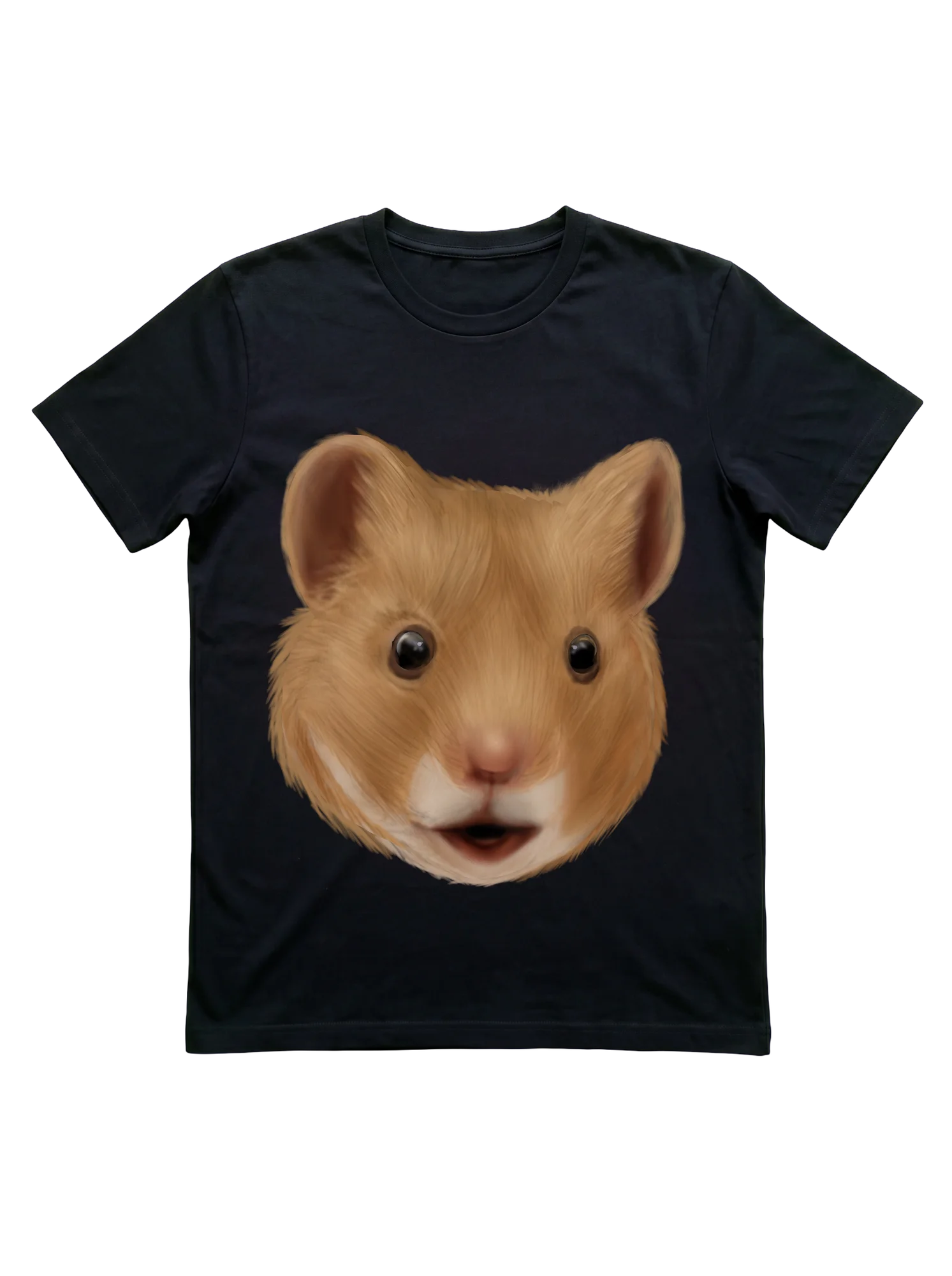 Golden Hamster Portrait Tee for Owners and Gift-Givers