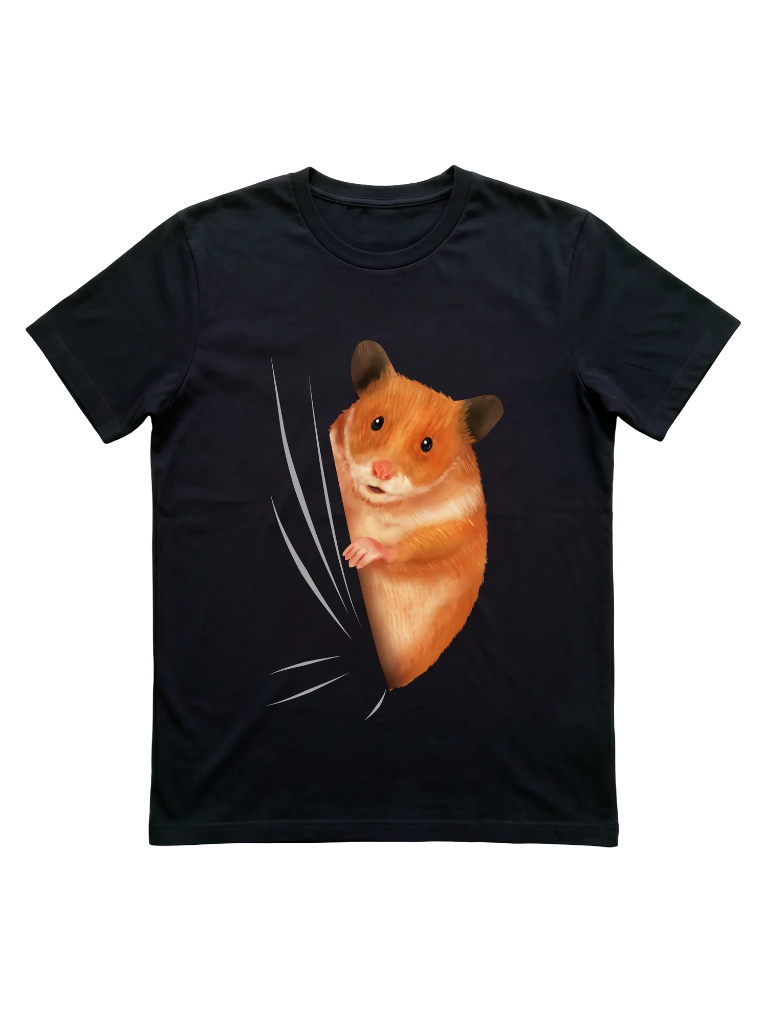 Clawing From Inside Hamster Shirt for Pet Lovers