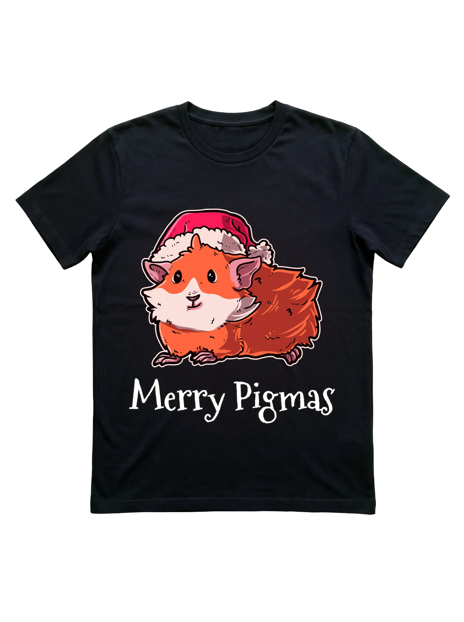 Merry Pigmas Guinea Pig Christmas T-Shirt for Cavy Parents