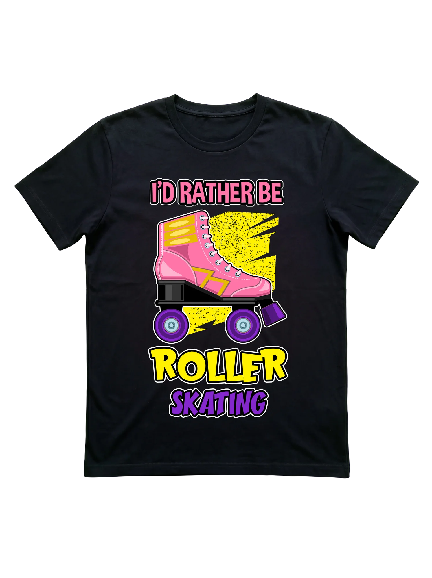 I'd Rather Be Roller Skating Bold Quad T-Shirt