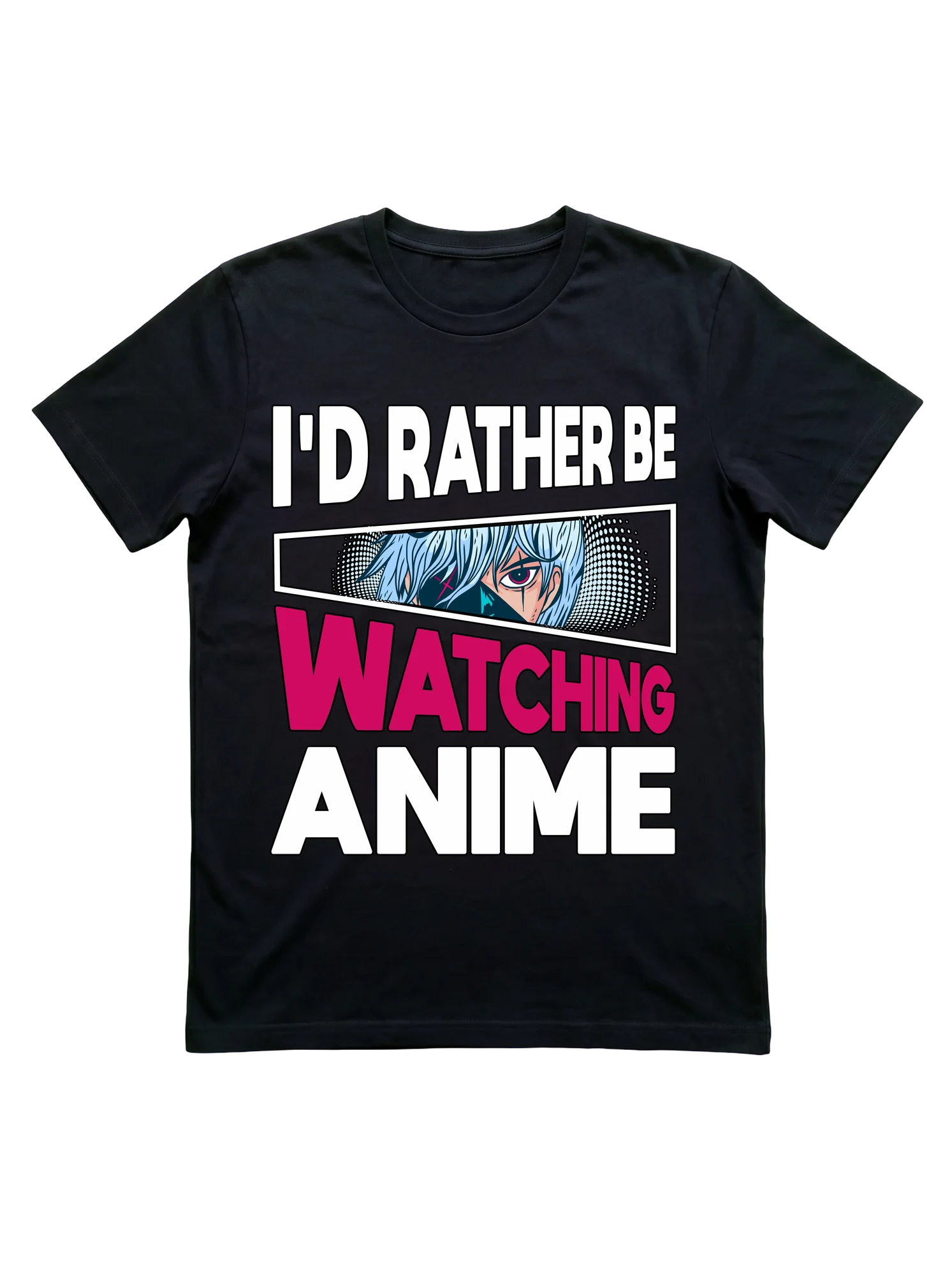 I'd Rather Be Watching Anime Tee for Otaku Fans