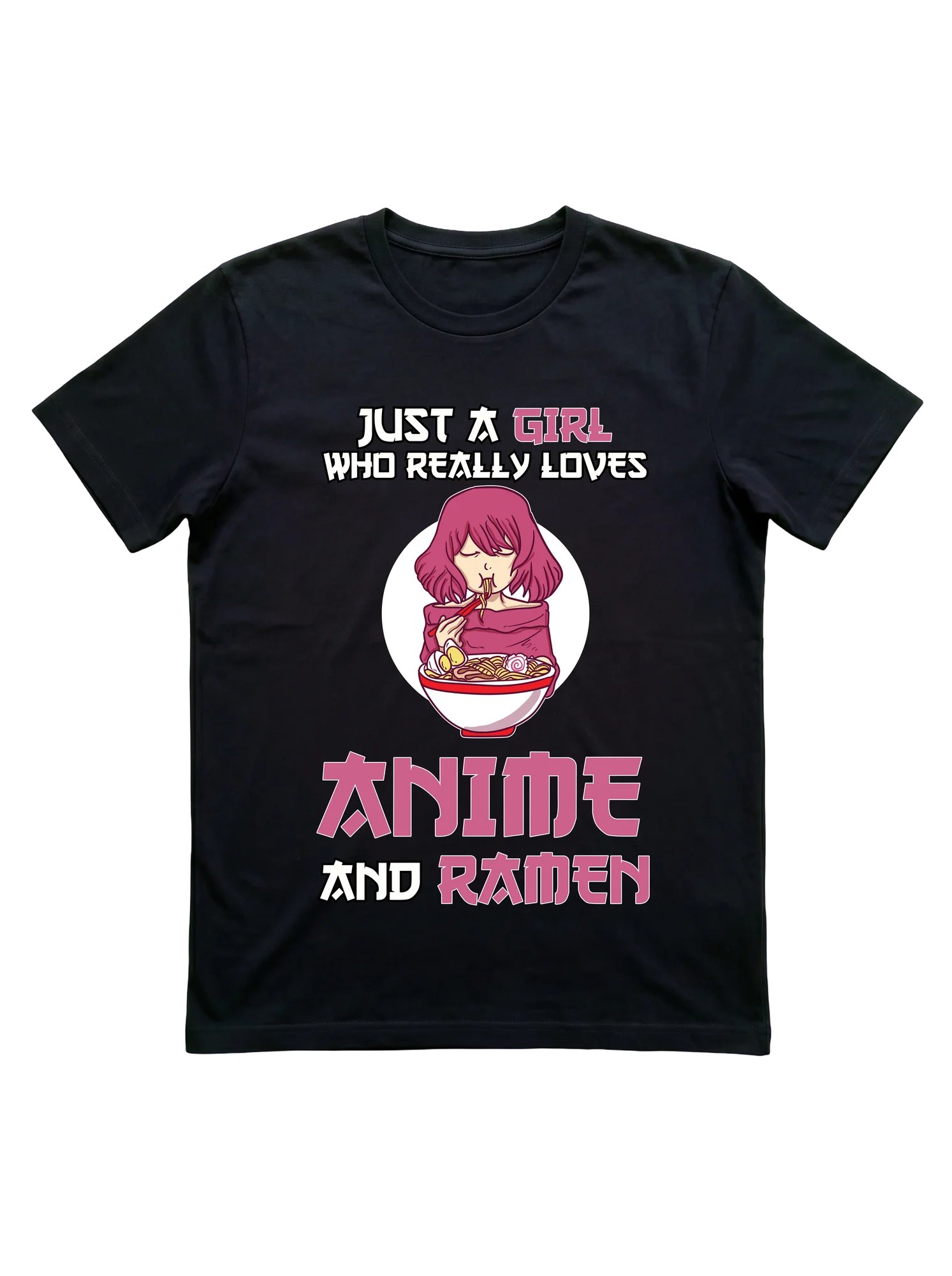 Anime and Ramen Girl Shirt for Otaku Fans