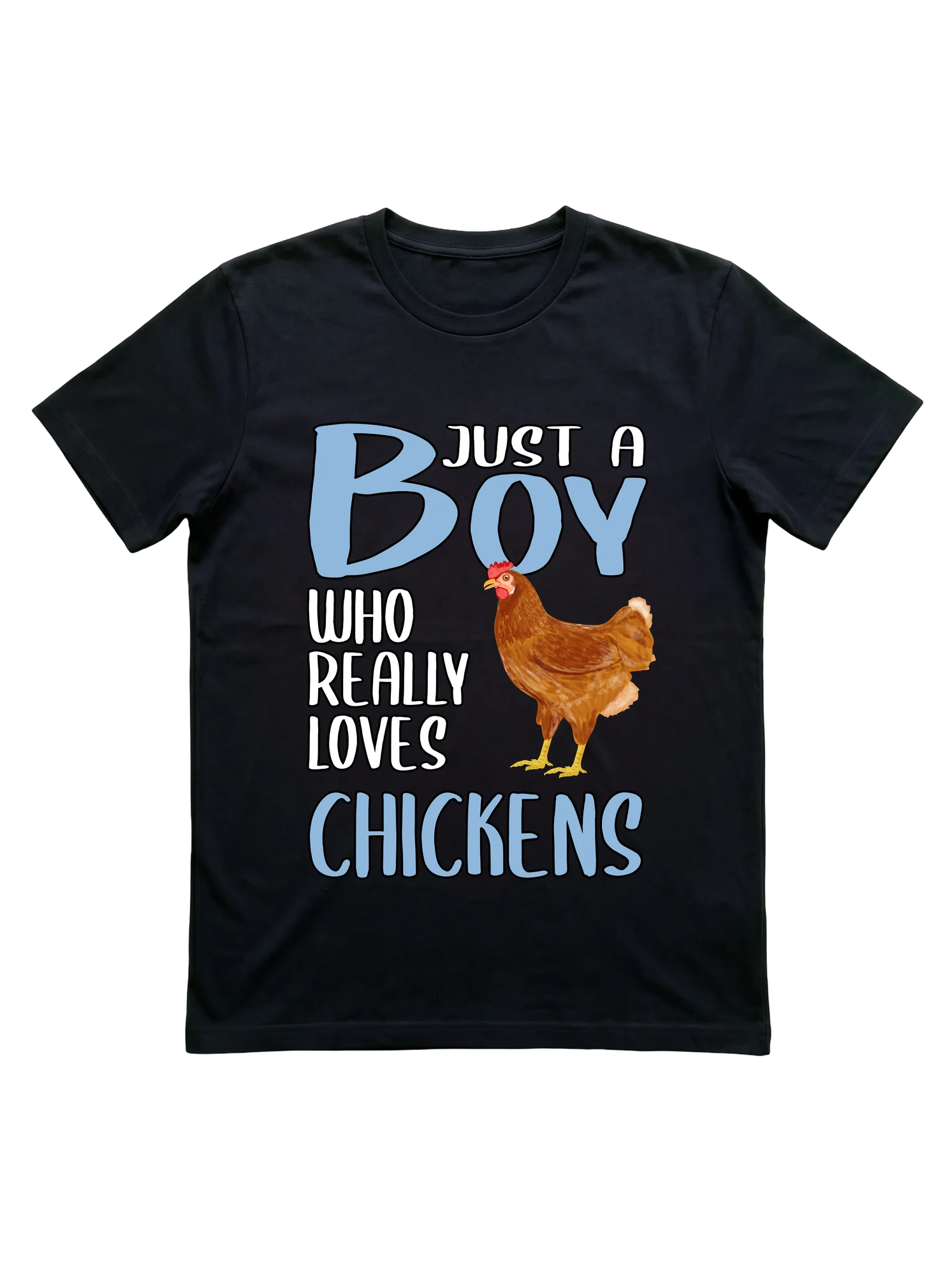 Just a Boy Who Really Loves Chickens T-Shirt