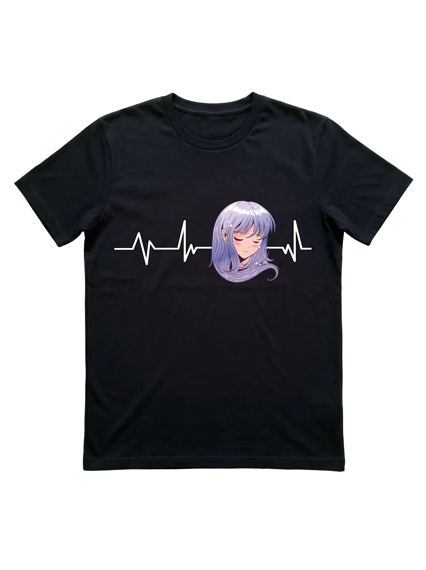 Anime Girl Heartbeat Tee for Fans and Gift-Givers