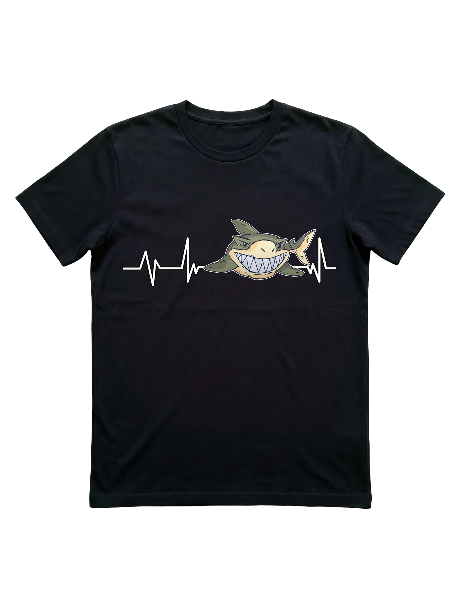 Shark Heartbeat T-Shirt for Ocean and Marine Life Fans