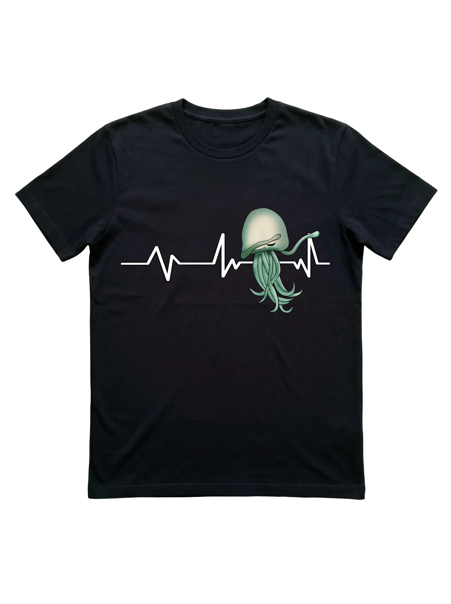 Dabbing Jellyfish Heartbeat Shirt for Ocean Lovers