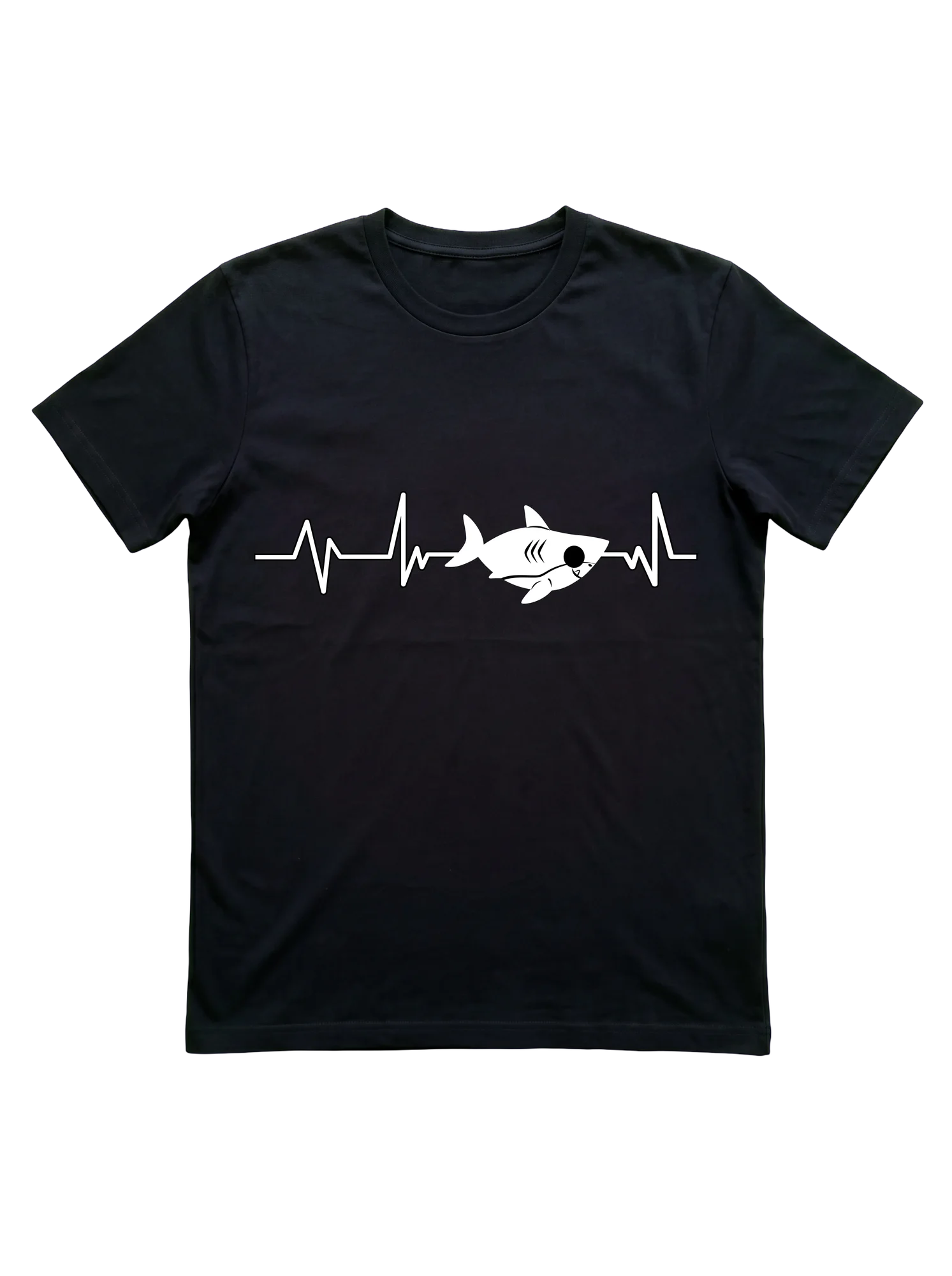 Shark Heartbeat T-Shirt for Ocean Lovers and Divers