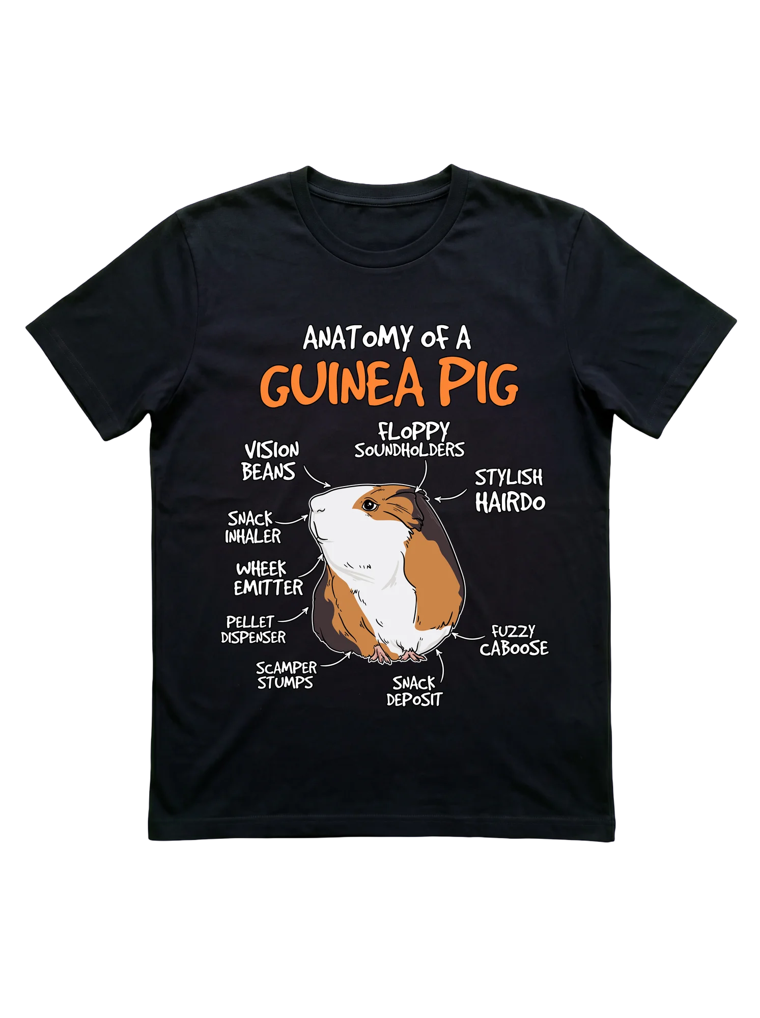 Anatomy of a Guinea Pig T-Shirt for Cavy Kids and Pet Families