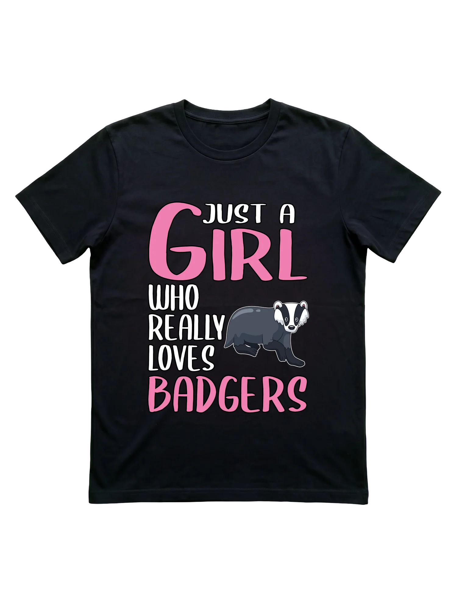 Just a Girl Who Really Loves Badgers Shirt