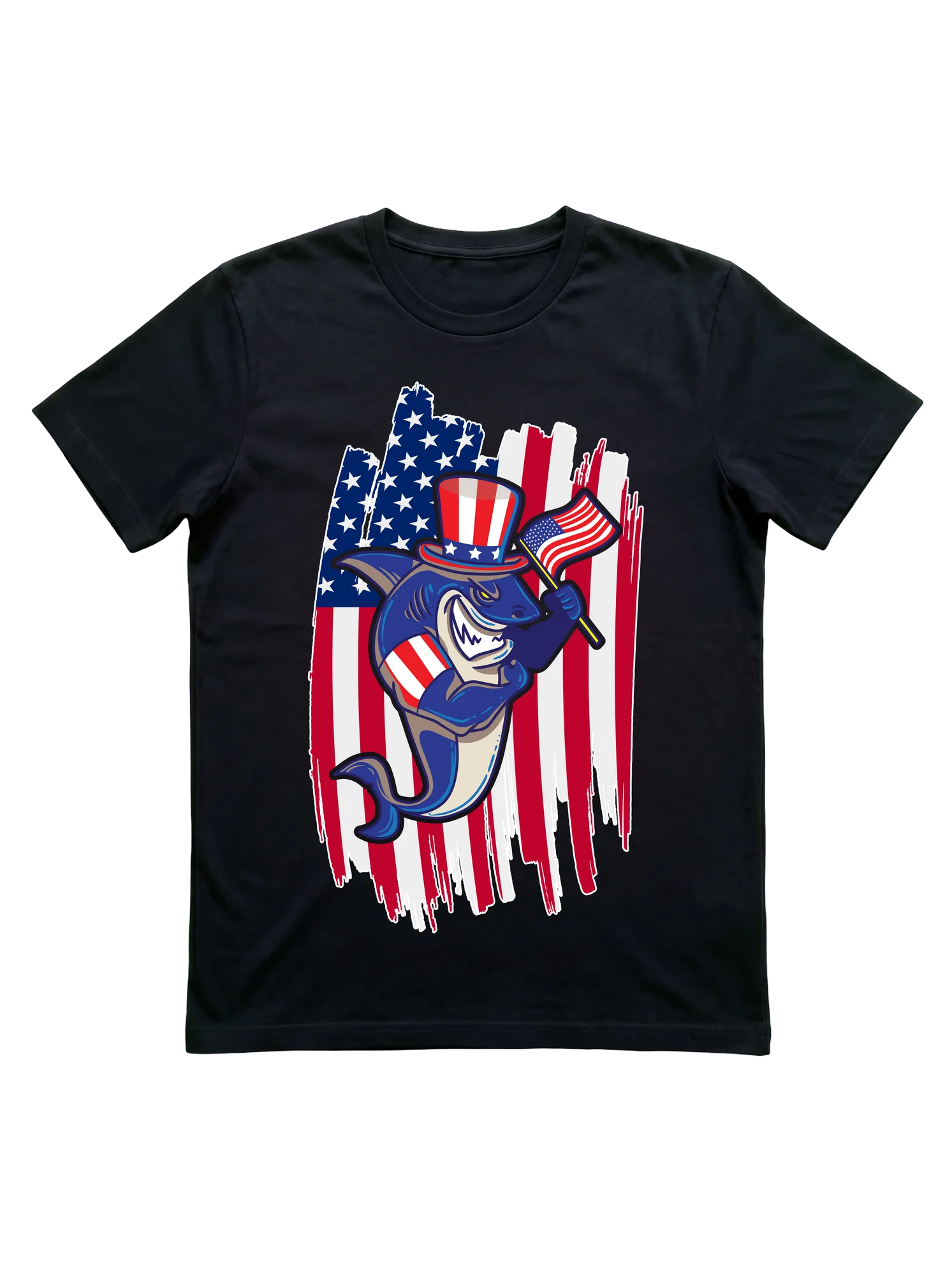 Patriotic Shark T-Shirt for Ocean Lovers