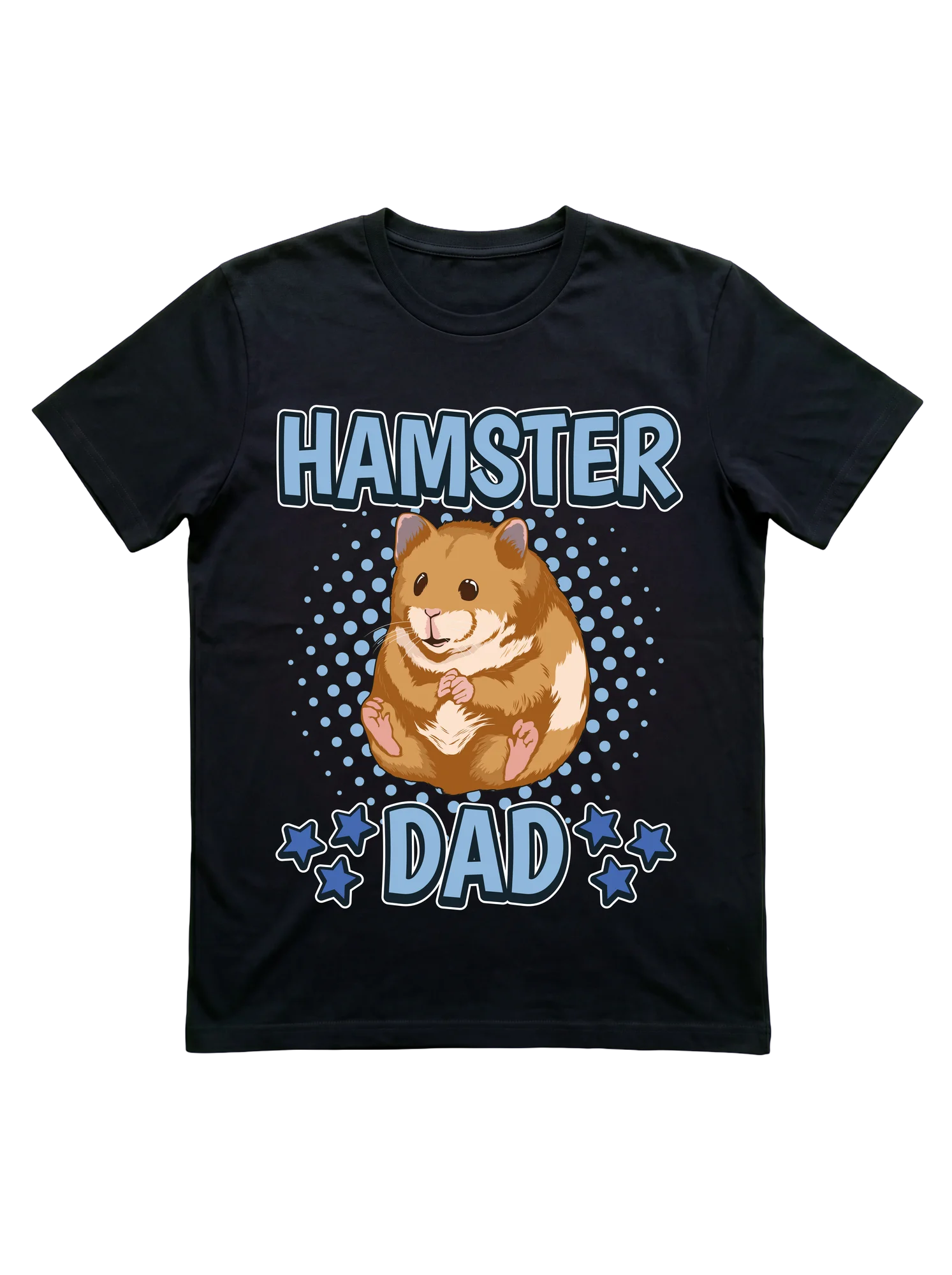 Hamster Dad Shirt with Bold Starburst Portrait