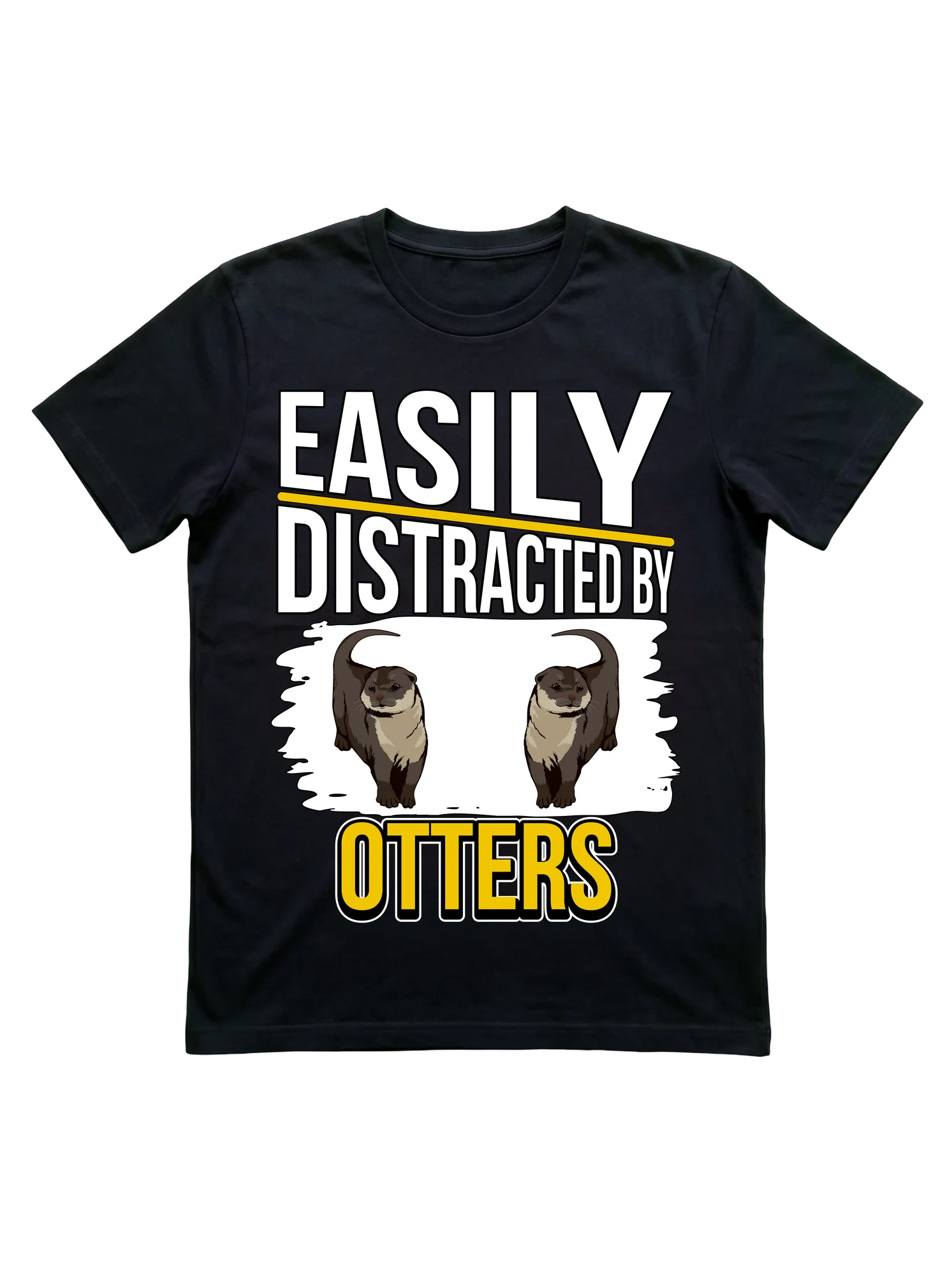 Easily Distracted by Otters T-Shirt for Wildlife Lovers