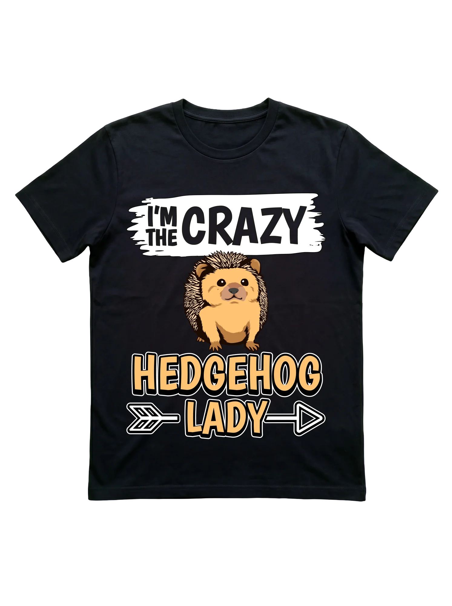 Crazy Hedgehog Lady T-Shirt for Women and Pet Owners