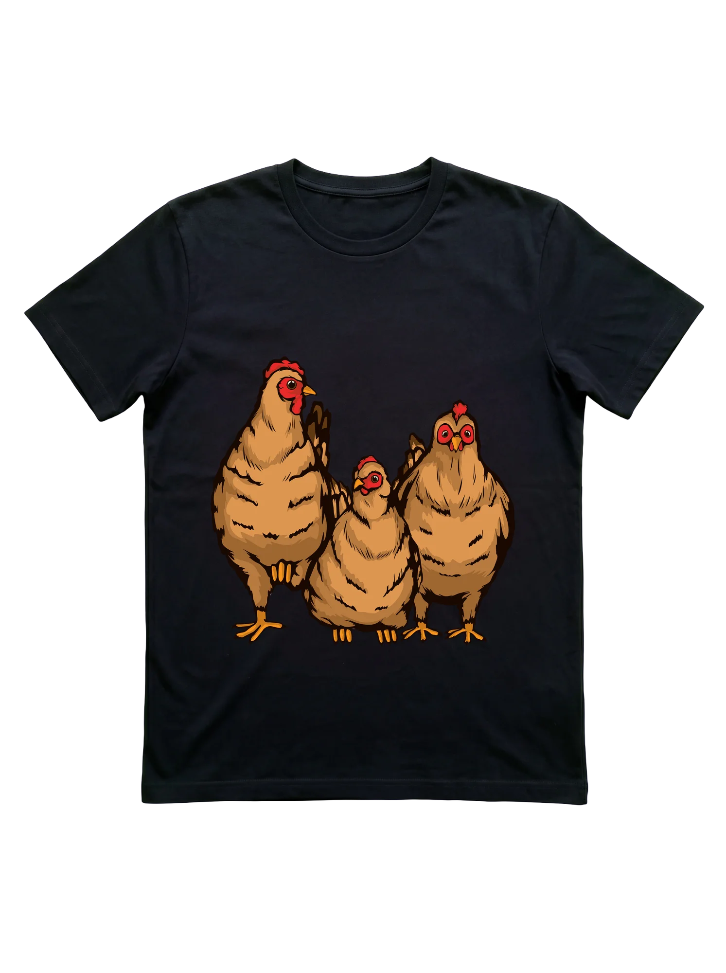 Three Hens Art Shirt for Chicken Keepers and Flock Moms