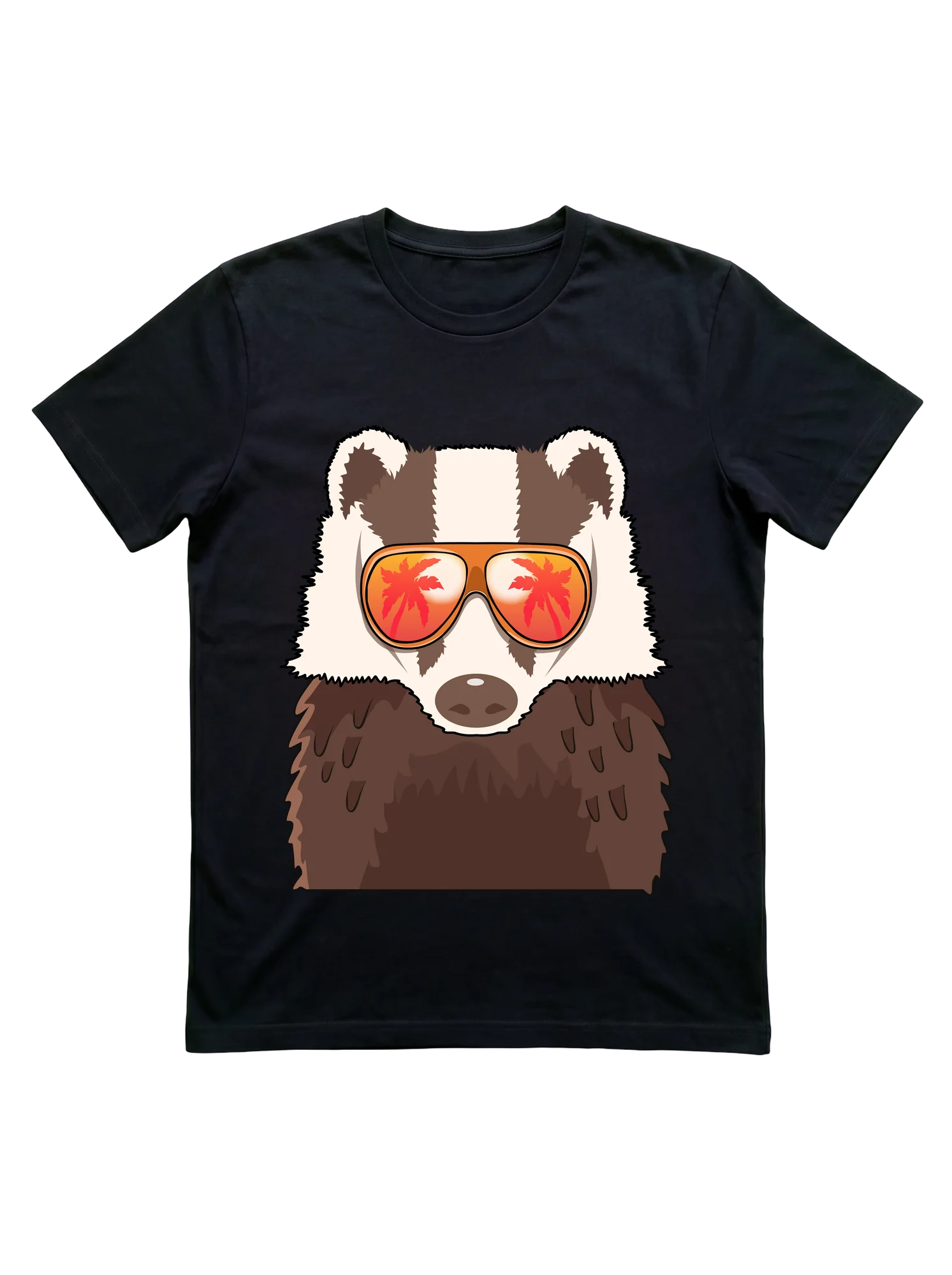 Badger Beach Sunglasses T-Shirt for Wildlife Lovers