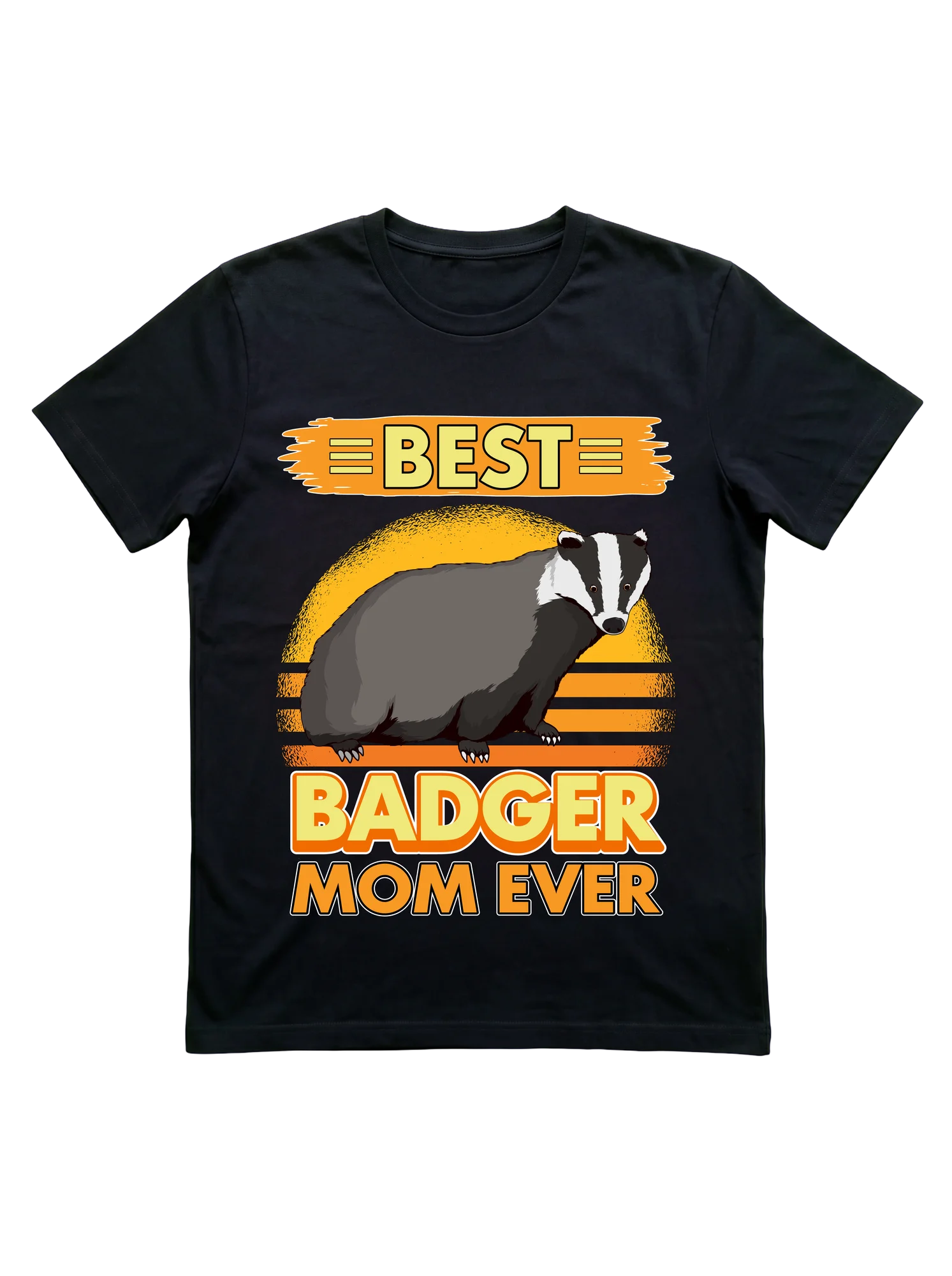Best Badger Mom Ever T-Shirt for Wildlife Lovers