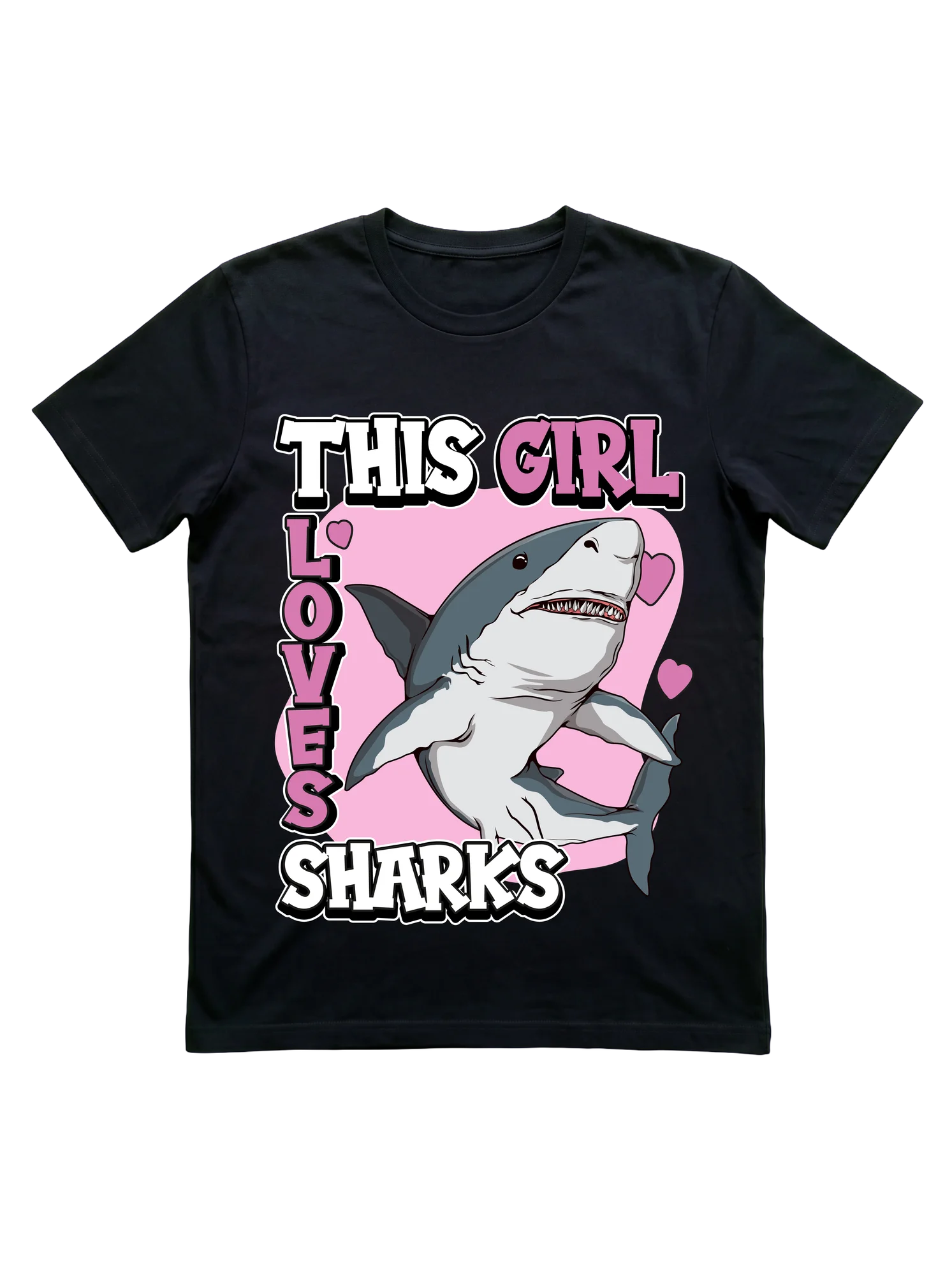 This Girl Loves Sharks T-Shirt for Kids