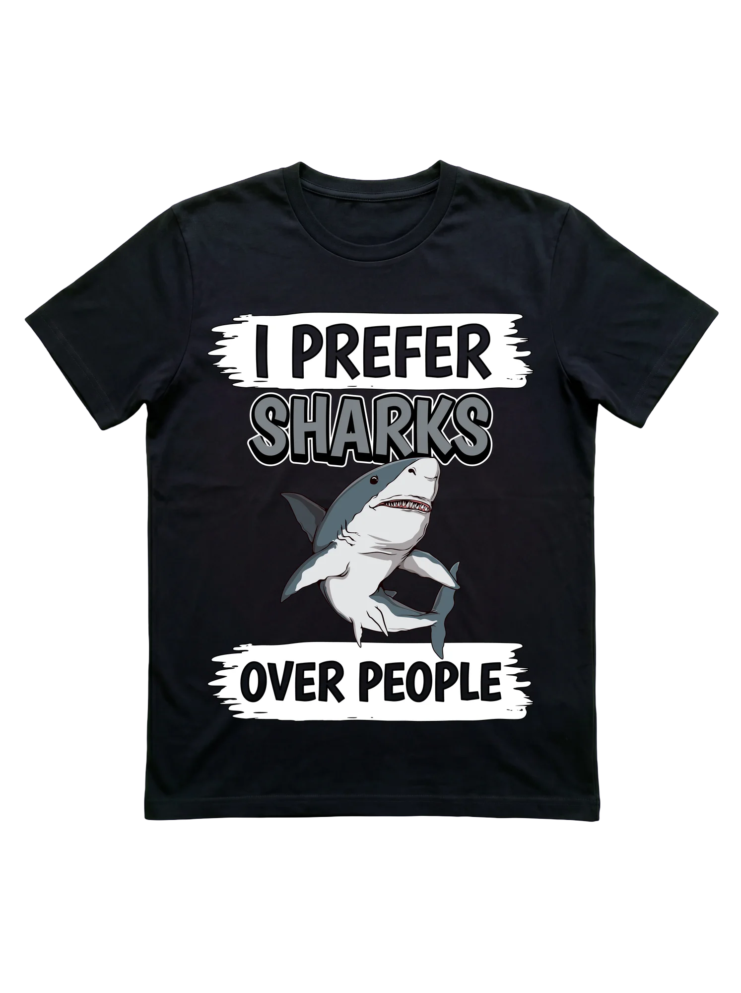 I Prefer Sharks Over People T-Shirt for Ocean Lovers