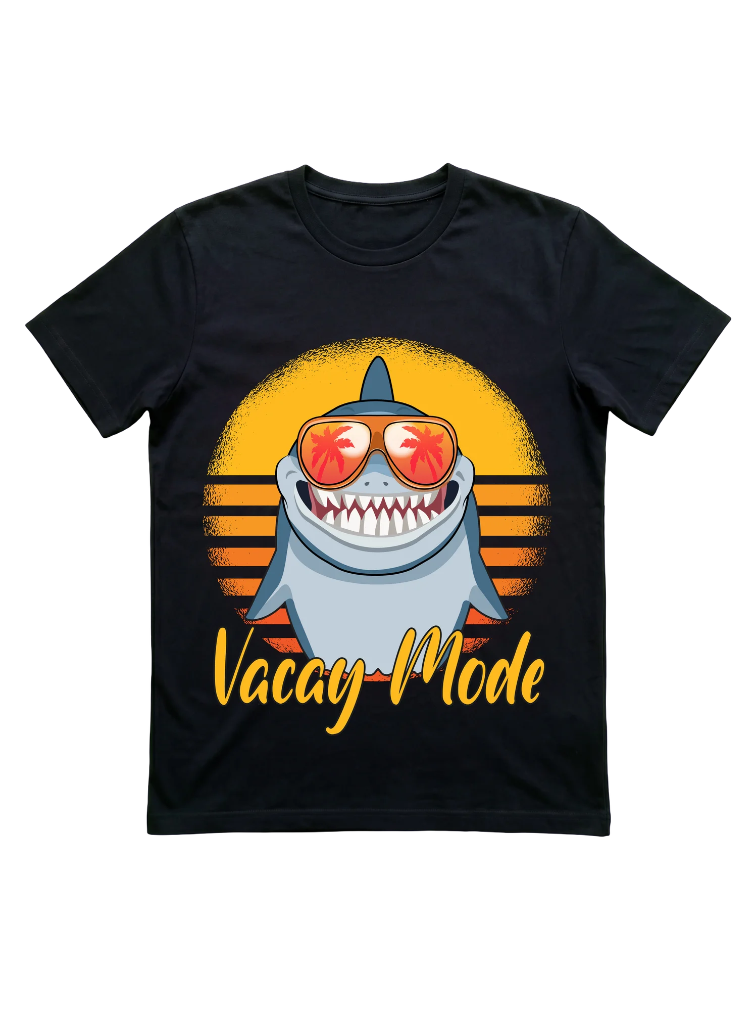 Vacay Mode Retro Shark T-Shirt for Beach Lovers