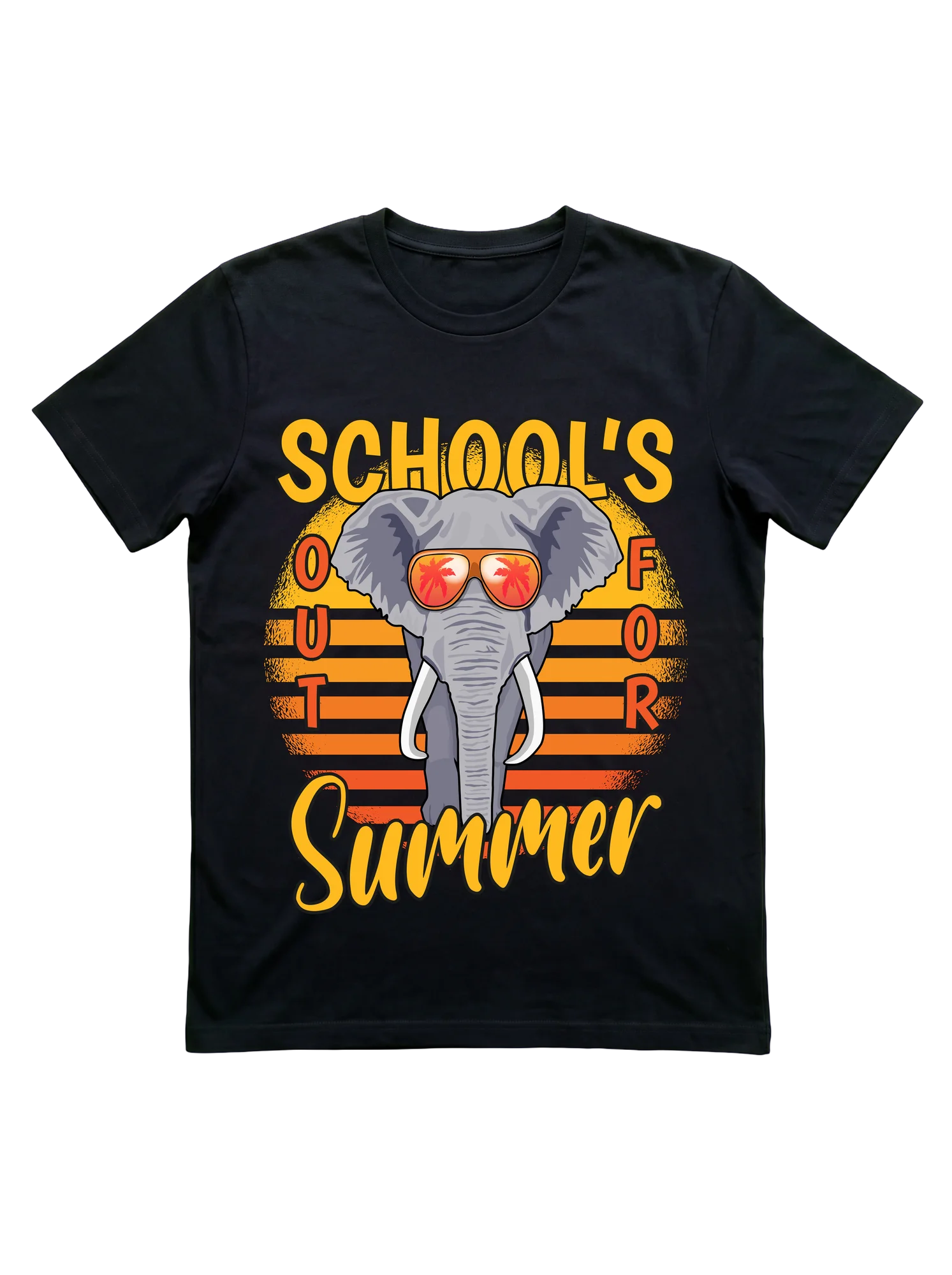 School's Out for Summer Elephant T-Shirt for Vacation Fans