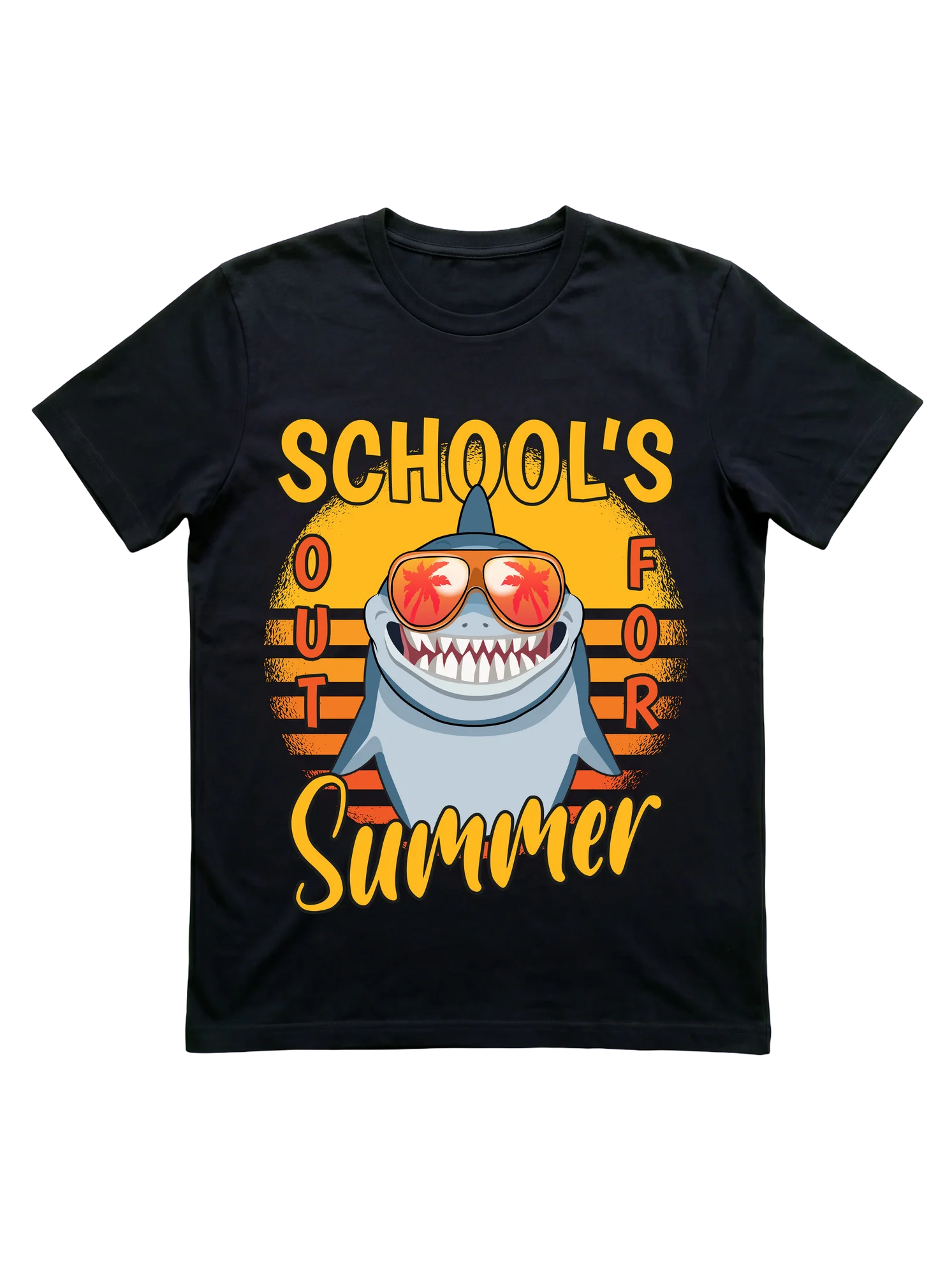 School's Out For Summer Shark T-Shirt for Kids