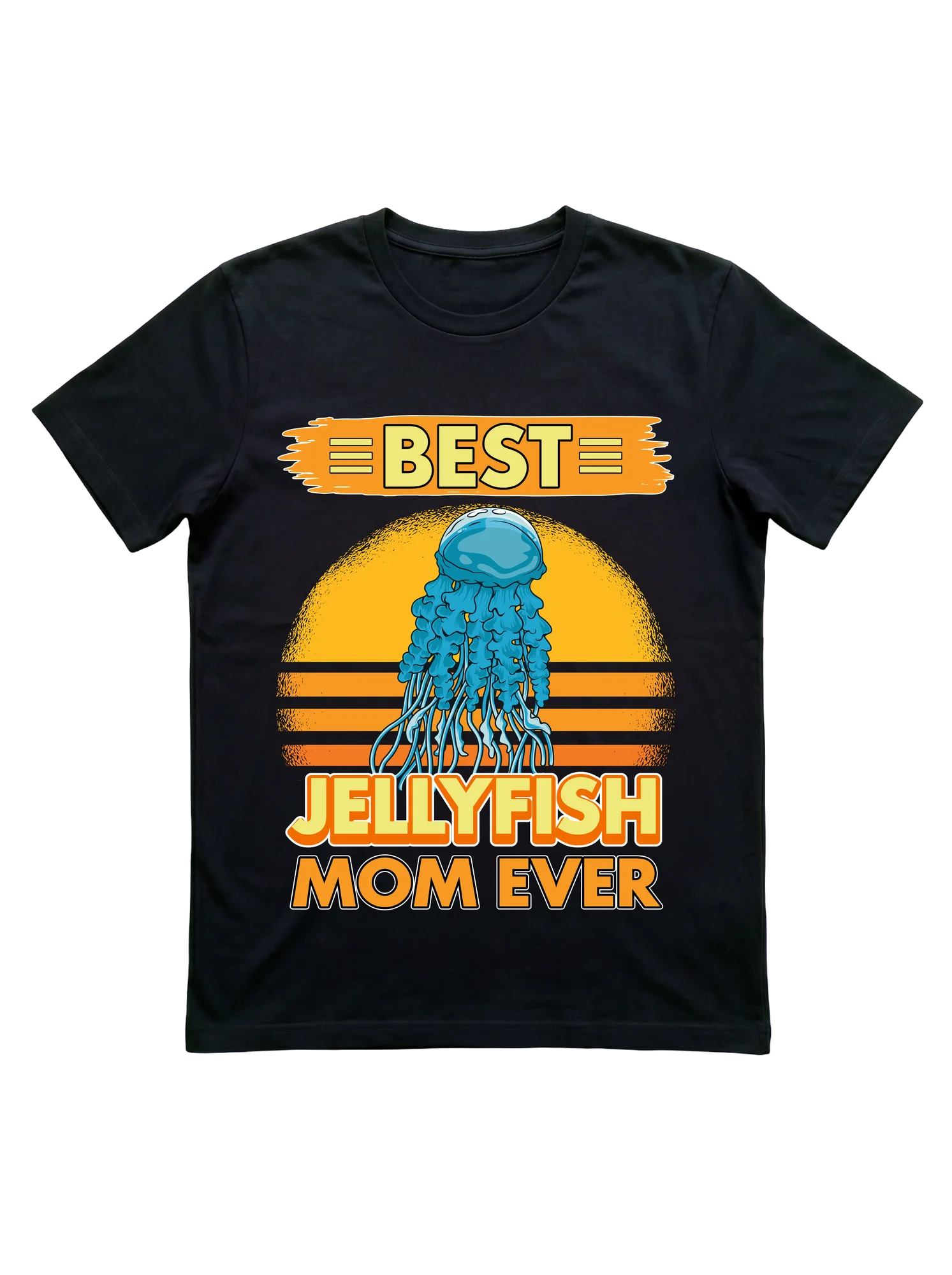 Best Jellyfish Mom Ever Retro T-Shirt for Aquarists