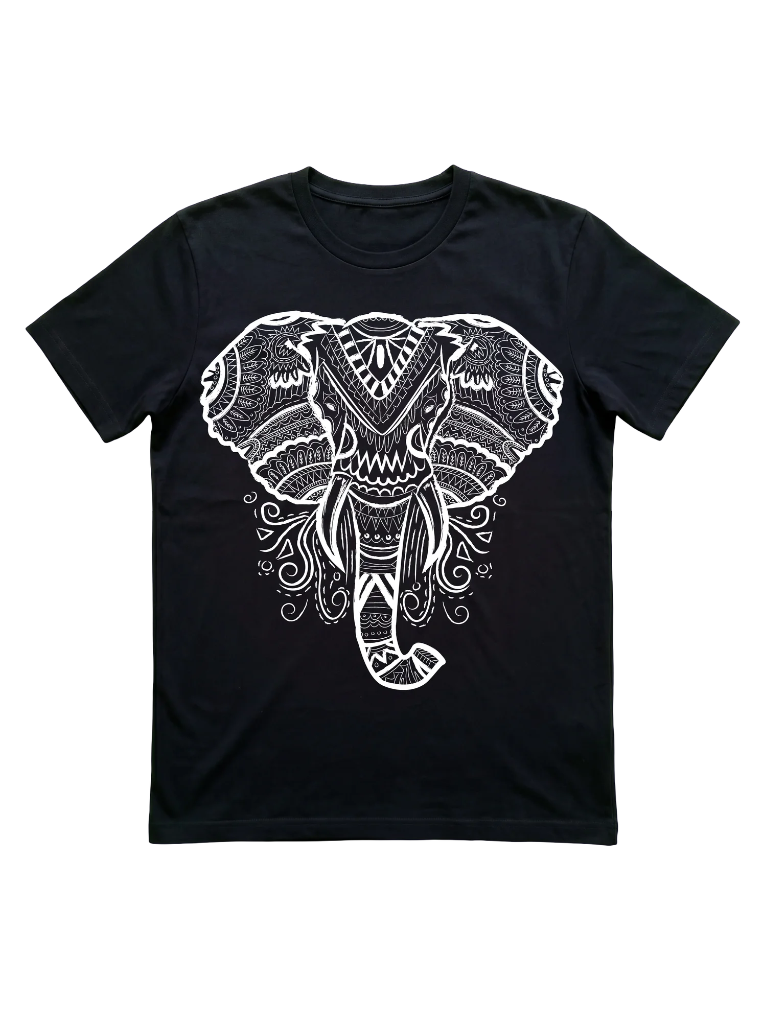 Elephant Mandala T-Shirt for Wildlife Lovers
